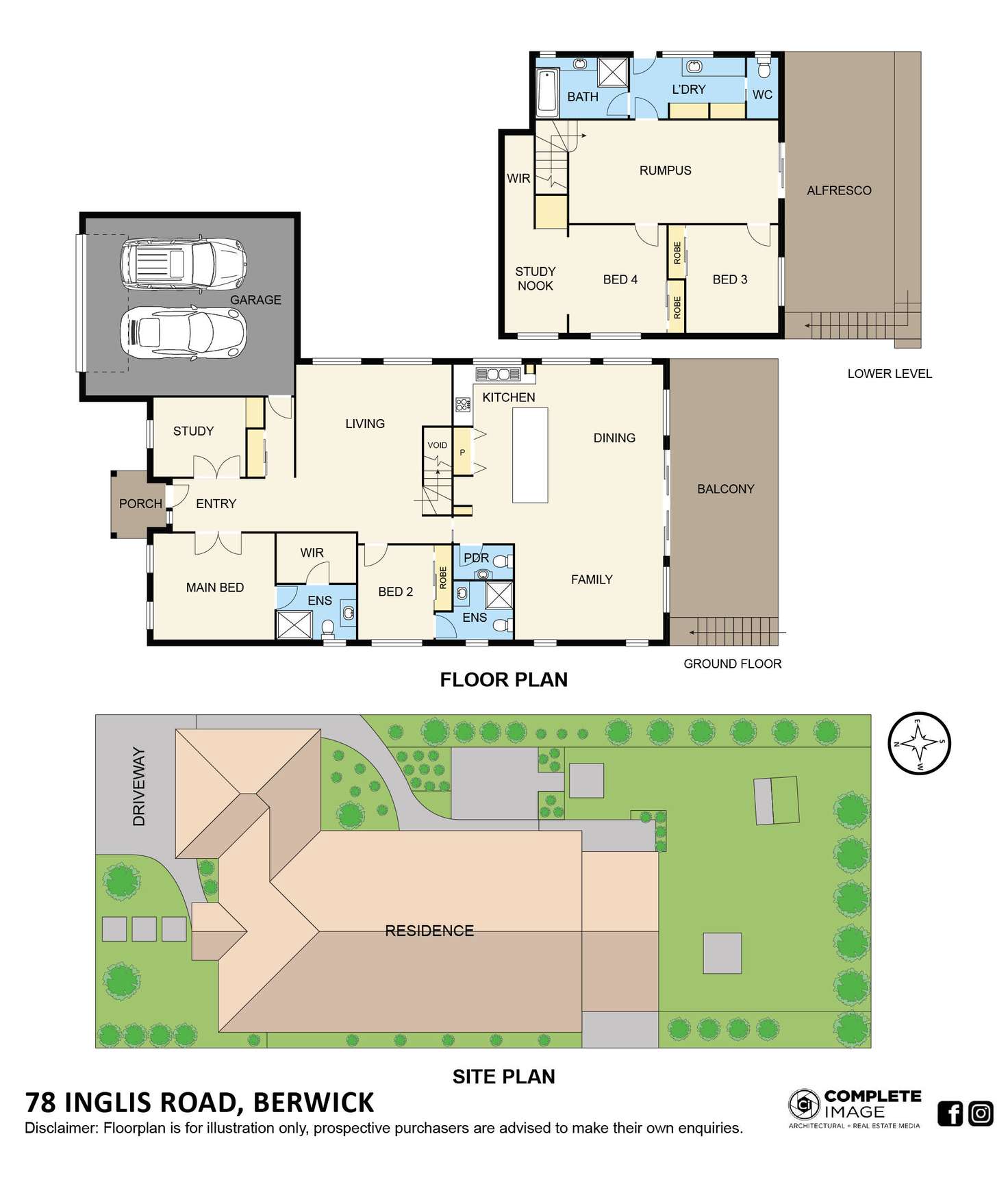 Floorplan of Homely house listing, 78 Inglis Road, Berwick VIC 3806