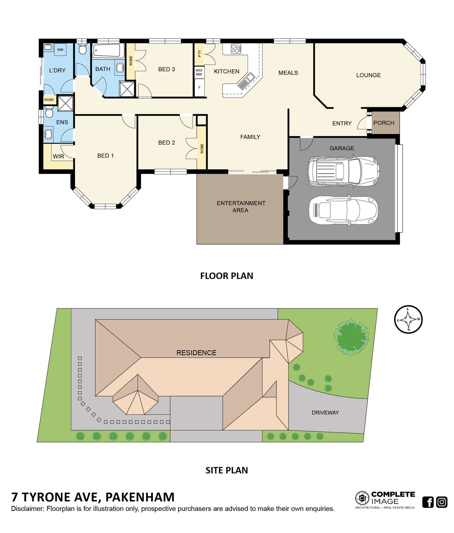 Floorplan of Homely house listing, 7 Tyrone Avenue, Pakenham VIC 3810