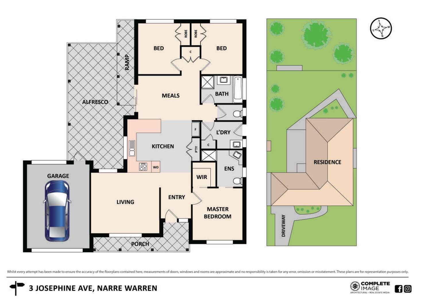 Floorplan of Homely house listing, 3 Josephine Avenue, Narre Warren VIC 3805