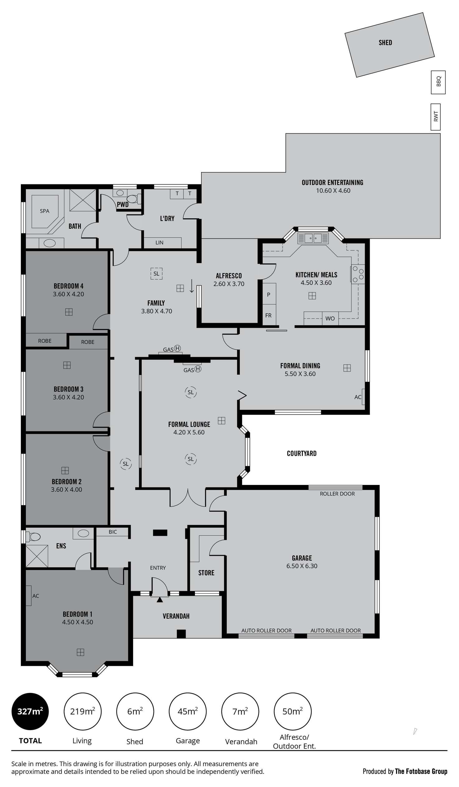 Floorplan of Homely house listing, 4 Corfu Court, West Lakes SA 5021