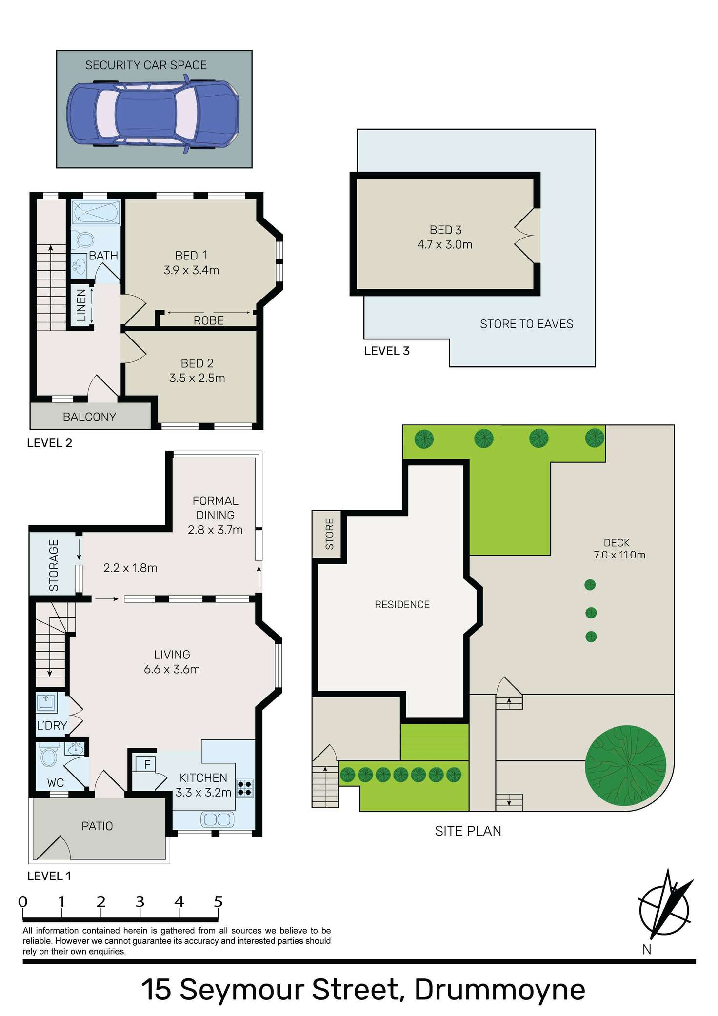 Floorplan of Homely townhouse listing, 15 Seymour Street, Drummoyne NSW 2047