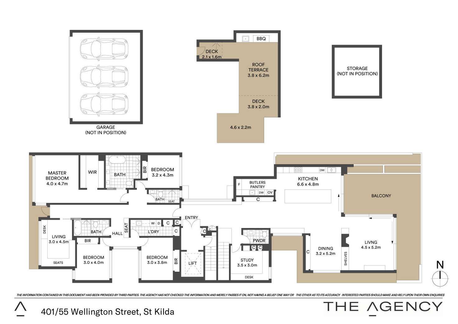 Floorplan of Homely apartment listing, 401/55 Wellington Street, St Kilda VIC 3182