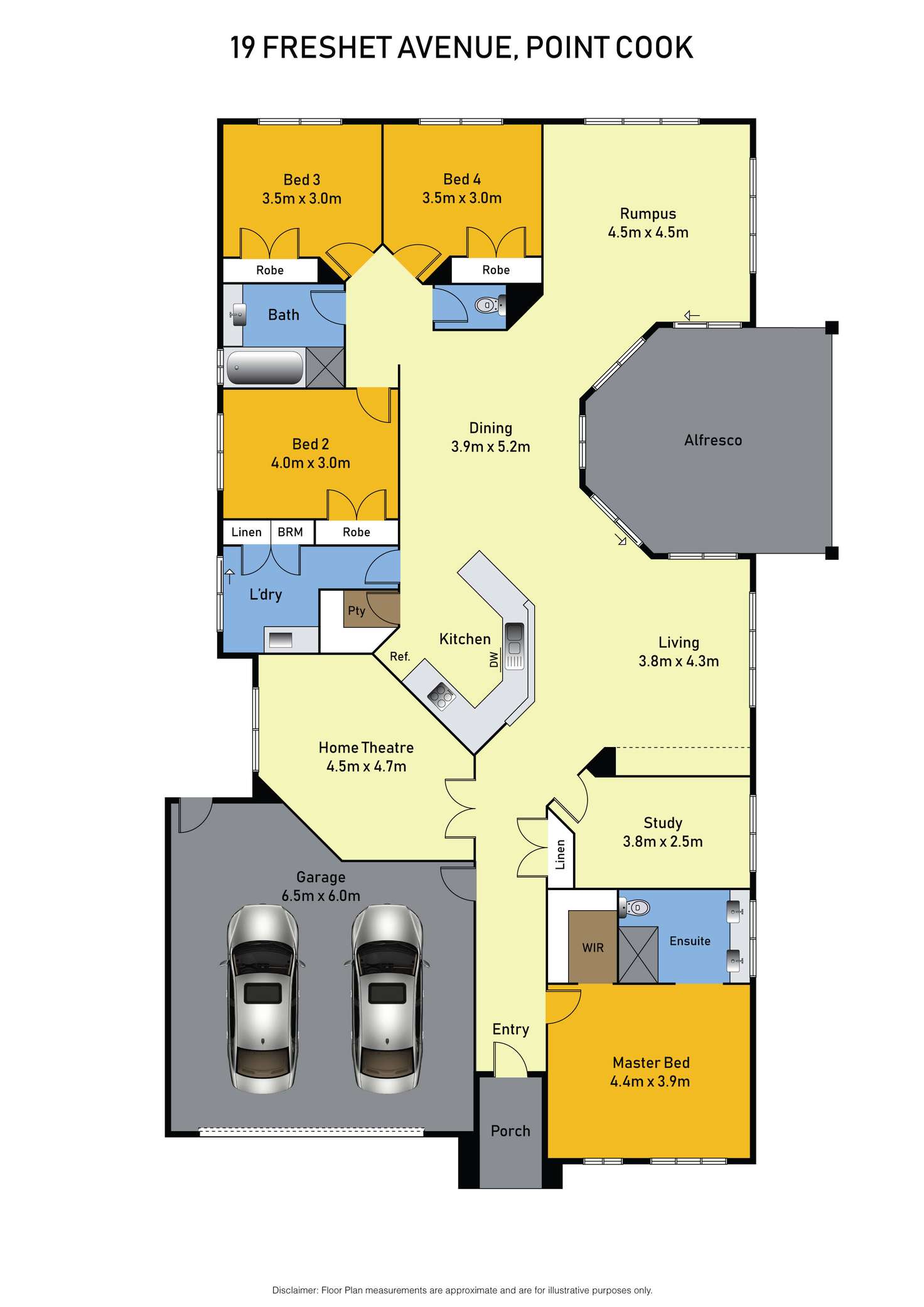 Floorplan of Homely house listing, 19 Freshet Avenue, Point Cook VIC 3030