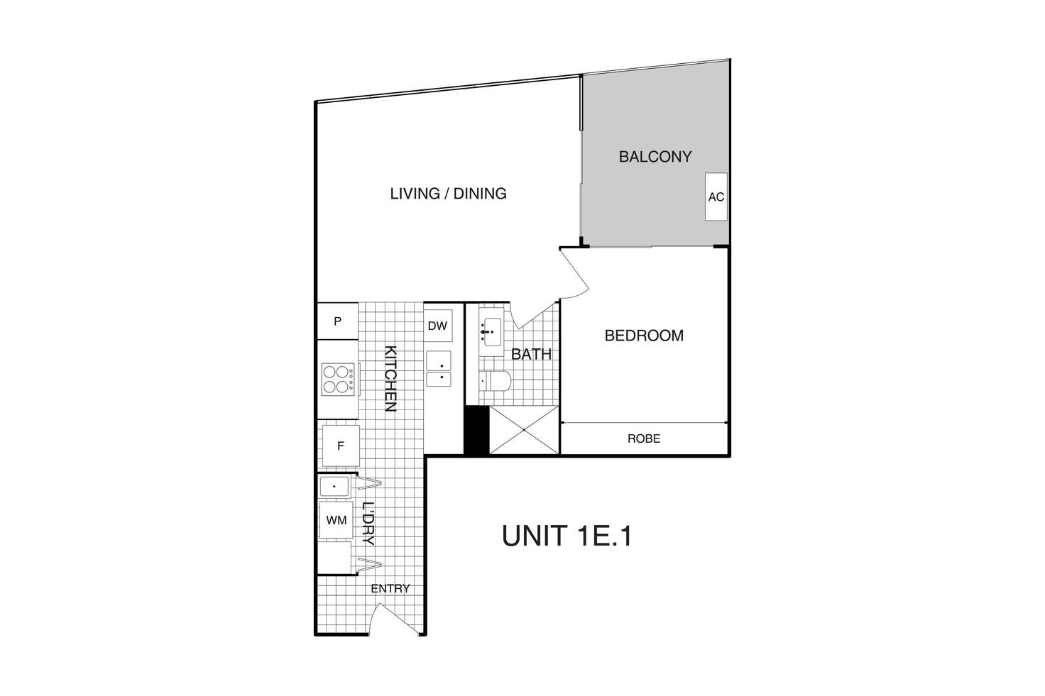 Floorplan of Homely apartment listing, 360/15 Bowes Street, Phillip ACT 2606