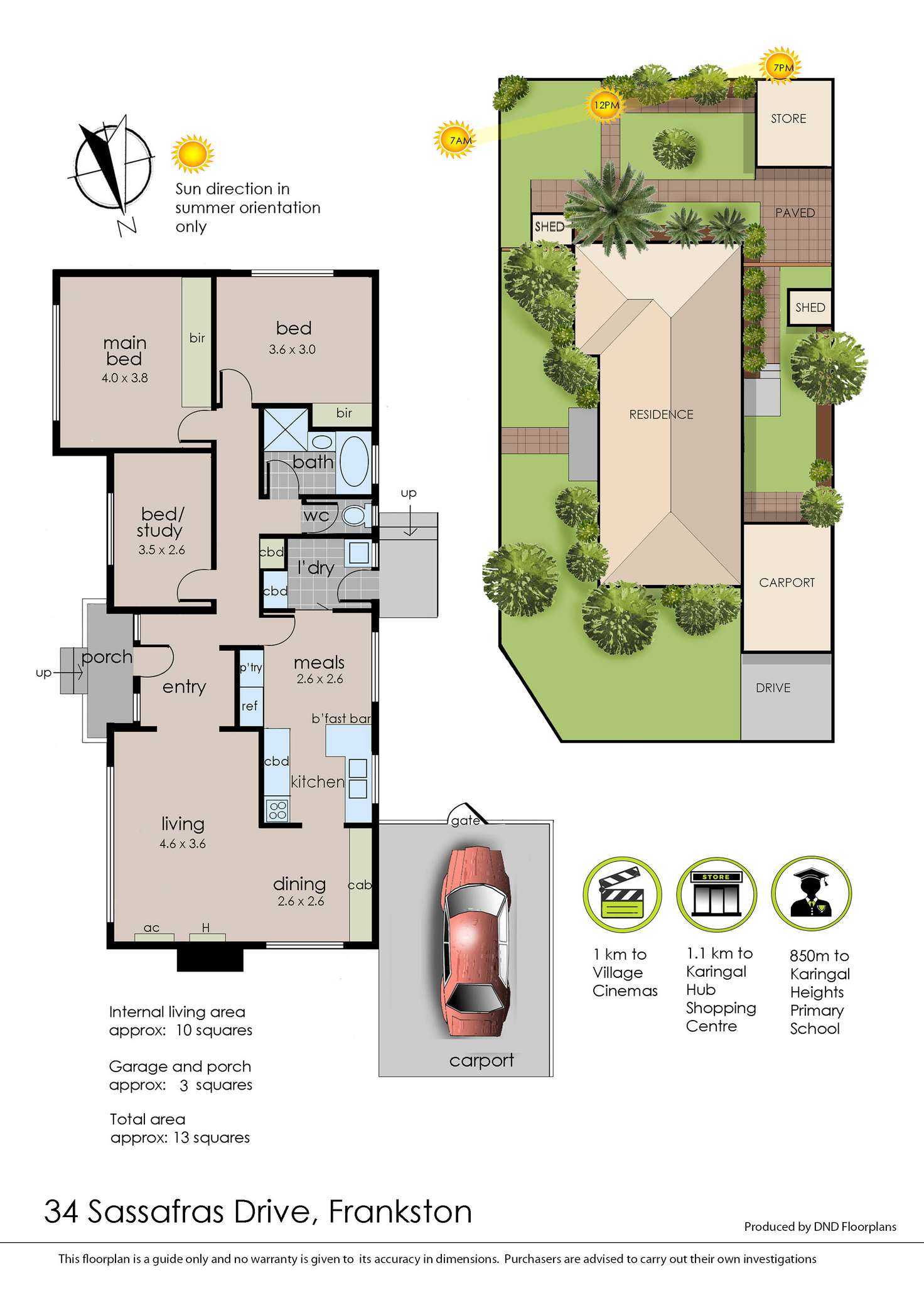 Floorplan of Homely house listing, 34 Sassafras Drive, Frankston VIC 3199