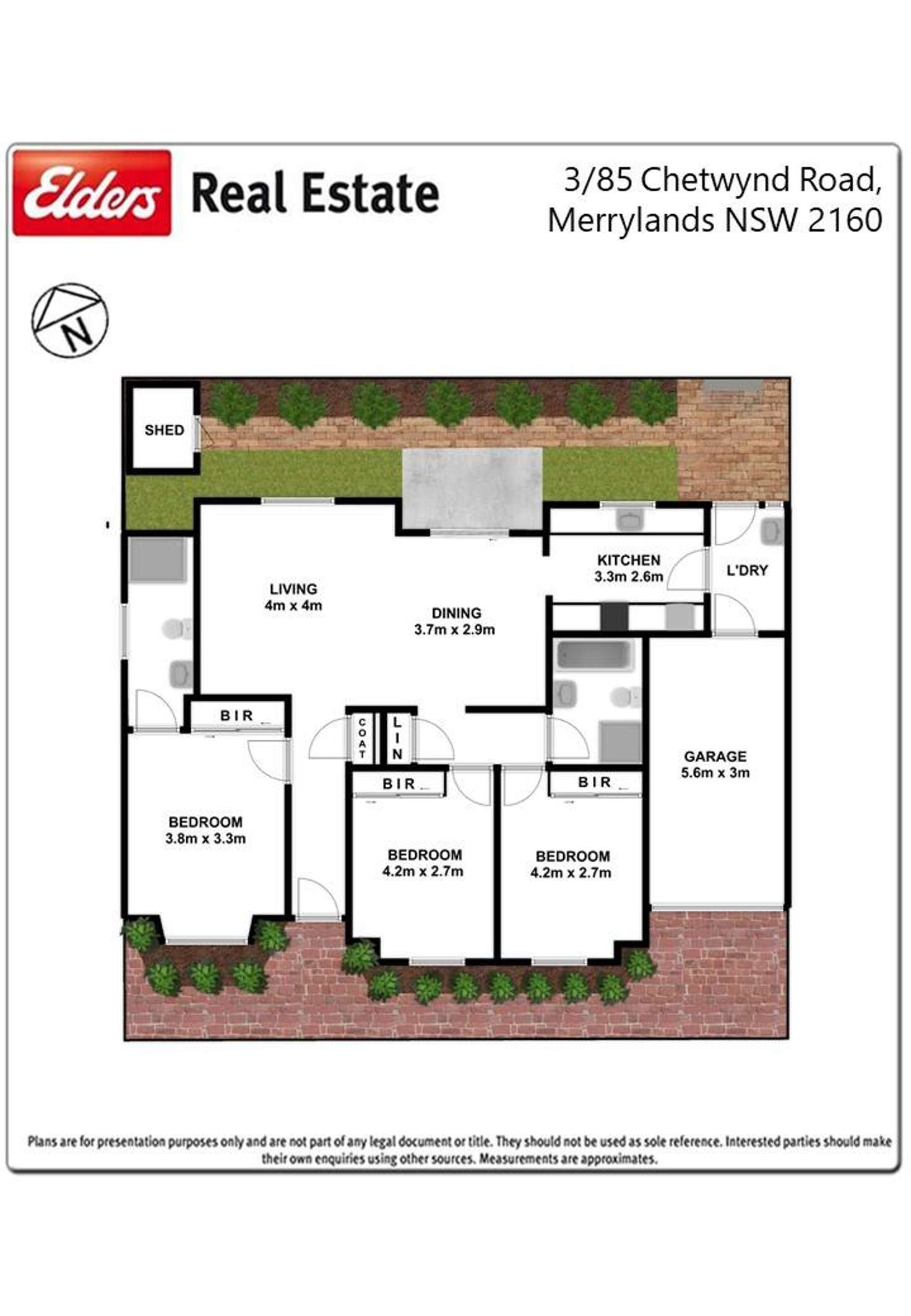 Floorplan of Homely villa listing, 3/85 Chetwynd Road, Merrylands NSW 2160