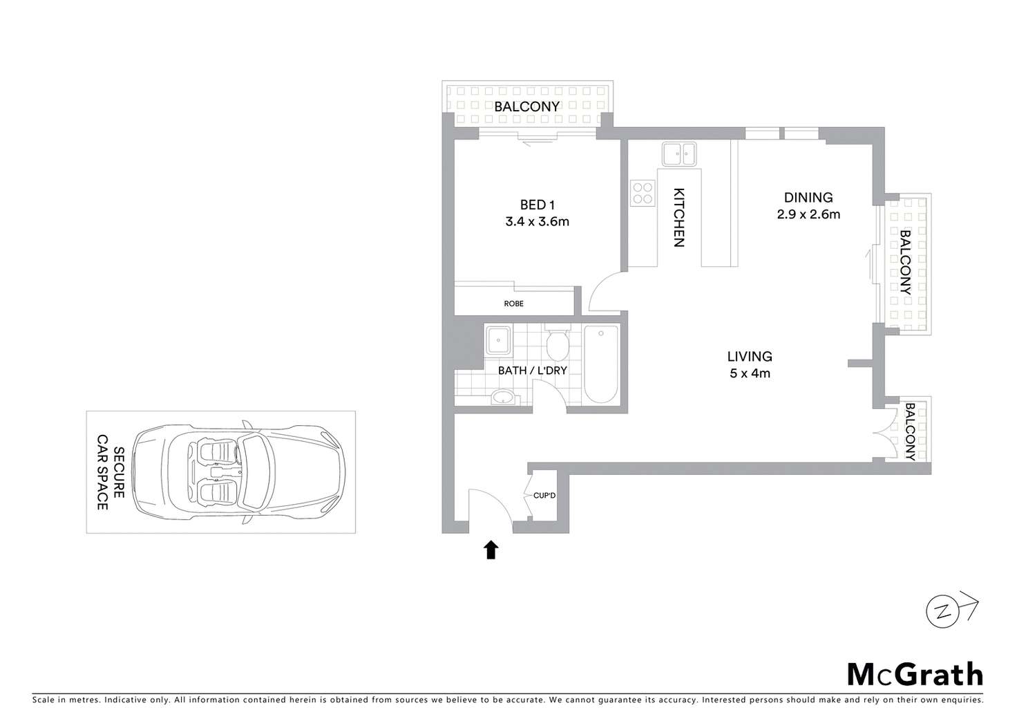 Floorplan of Homely apartment listing, 70/2 Brisbane Street, Surry Hills NSW 2010