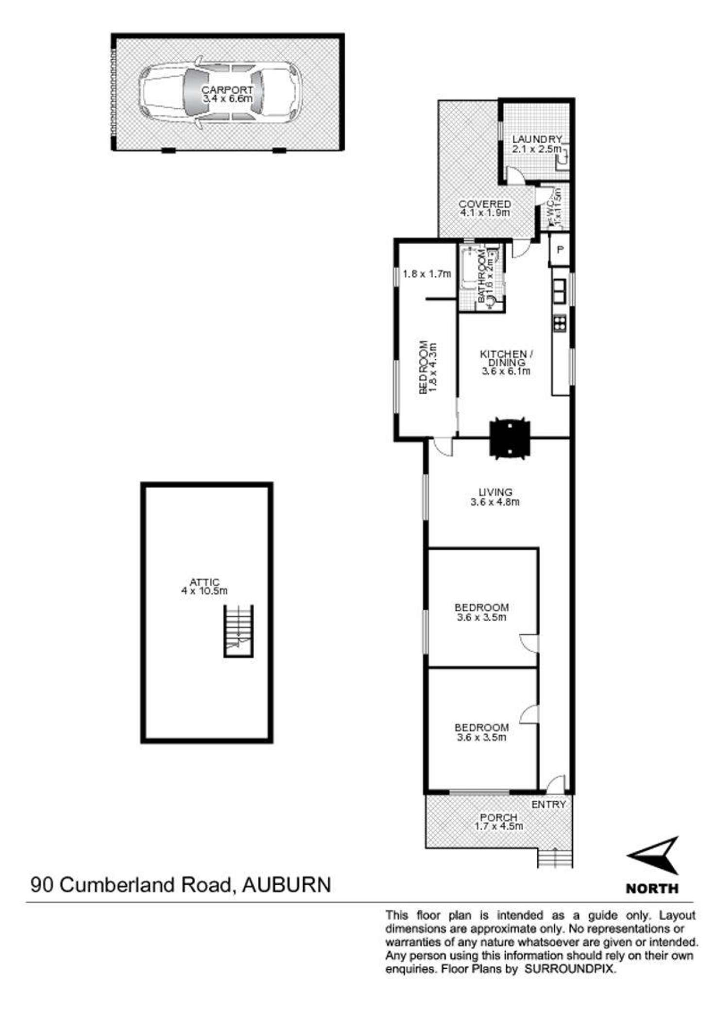 Floorplan of Homely house listing, 90 Cumberland Road, Auburn NSW 2144