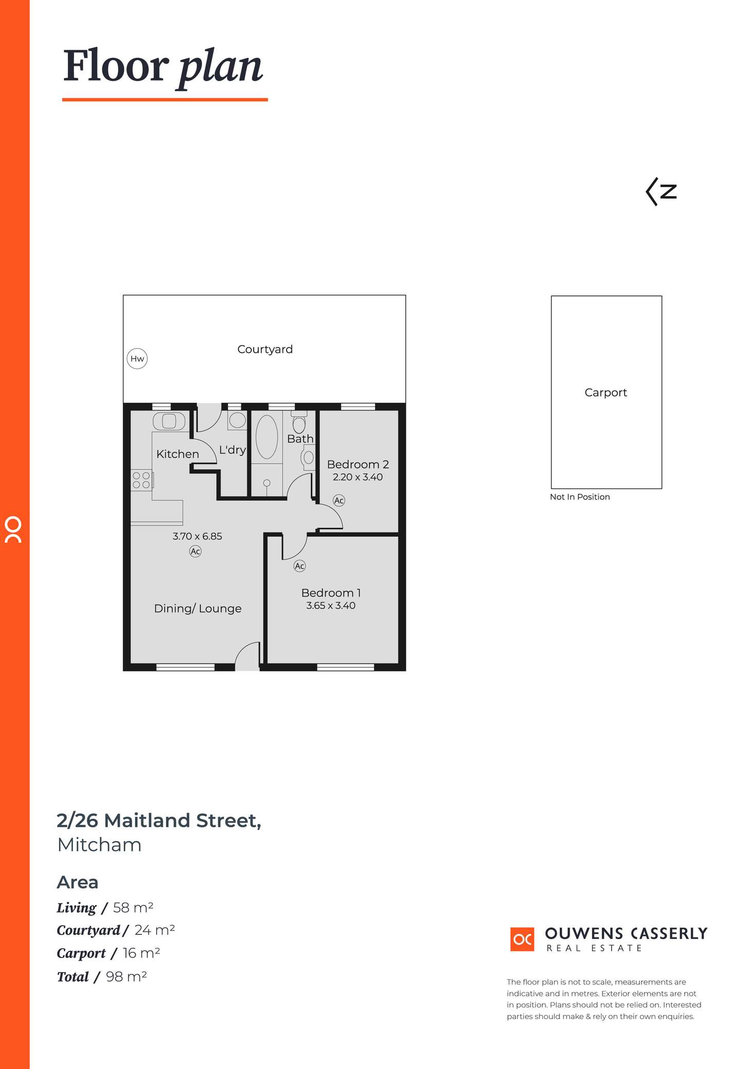 Floorplan of Homely blockOfUnits listing, 1-4/26 Maitland Street, Mitcham SA 5062