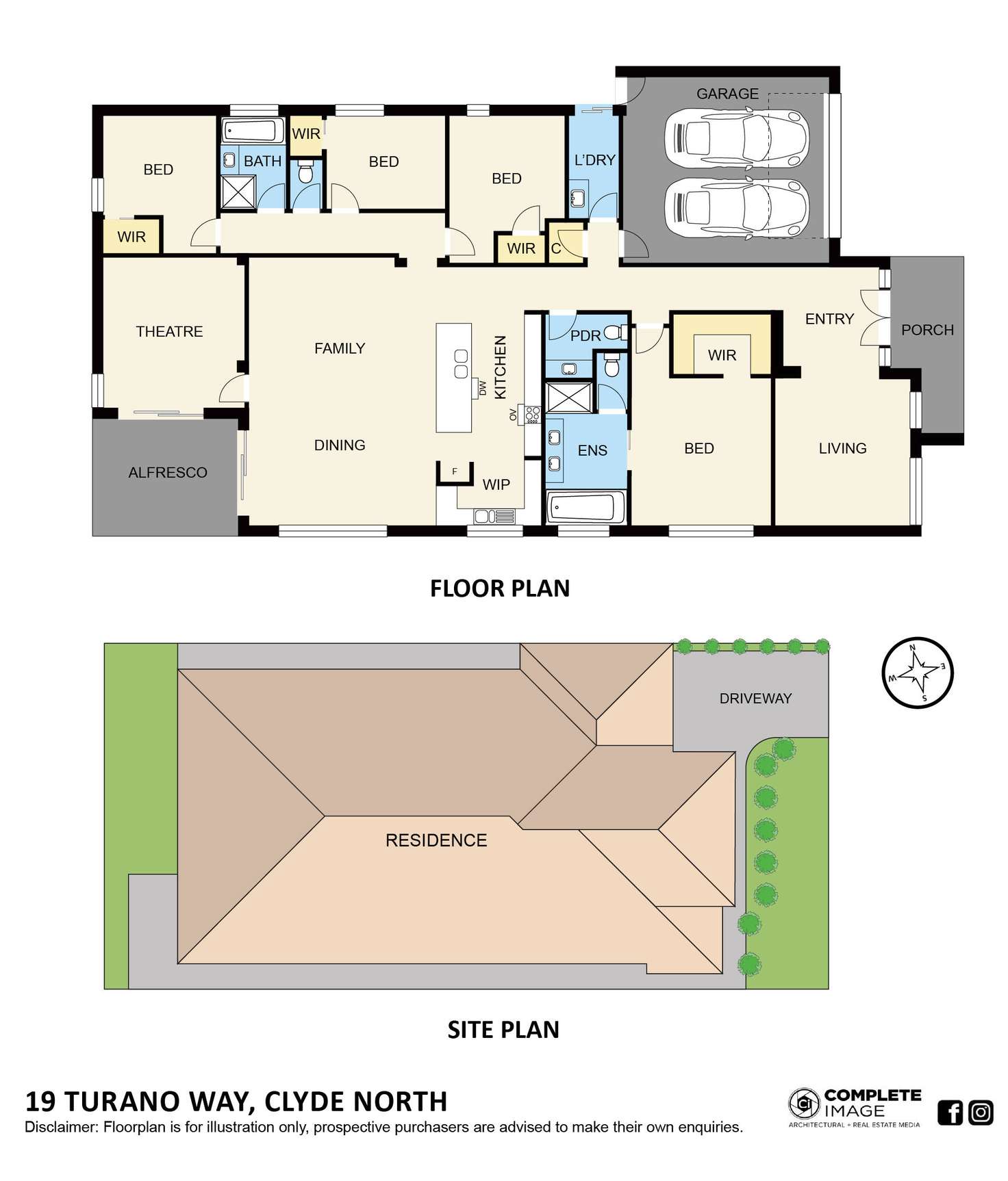 Floorplan of Homely house listing, 19 Turano Way, Clyde North VIC 3978