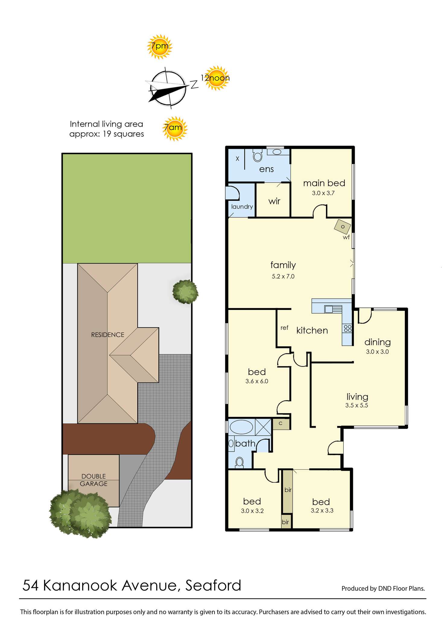 Floorplan of Homely house listing, 54 Kananook Avenue, Seaford VIC 3198