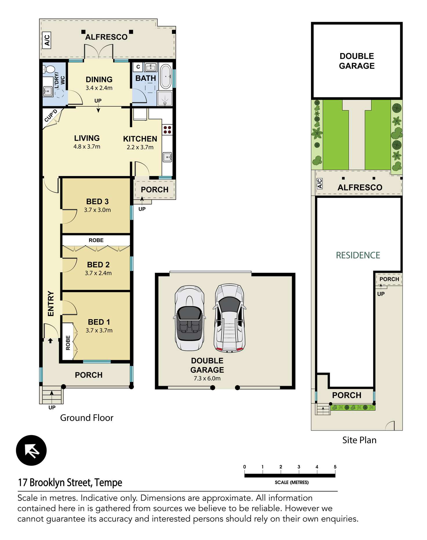 Floorplan of Homely house listing, 17 Brooklyn Street, Tempe NSW 2044