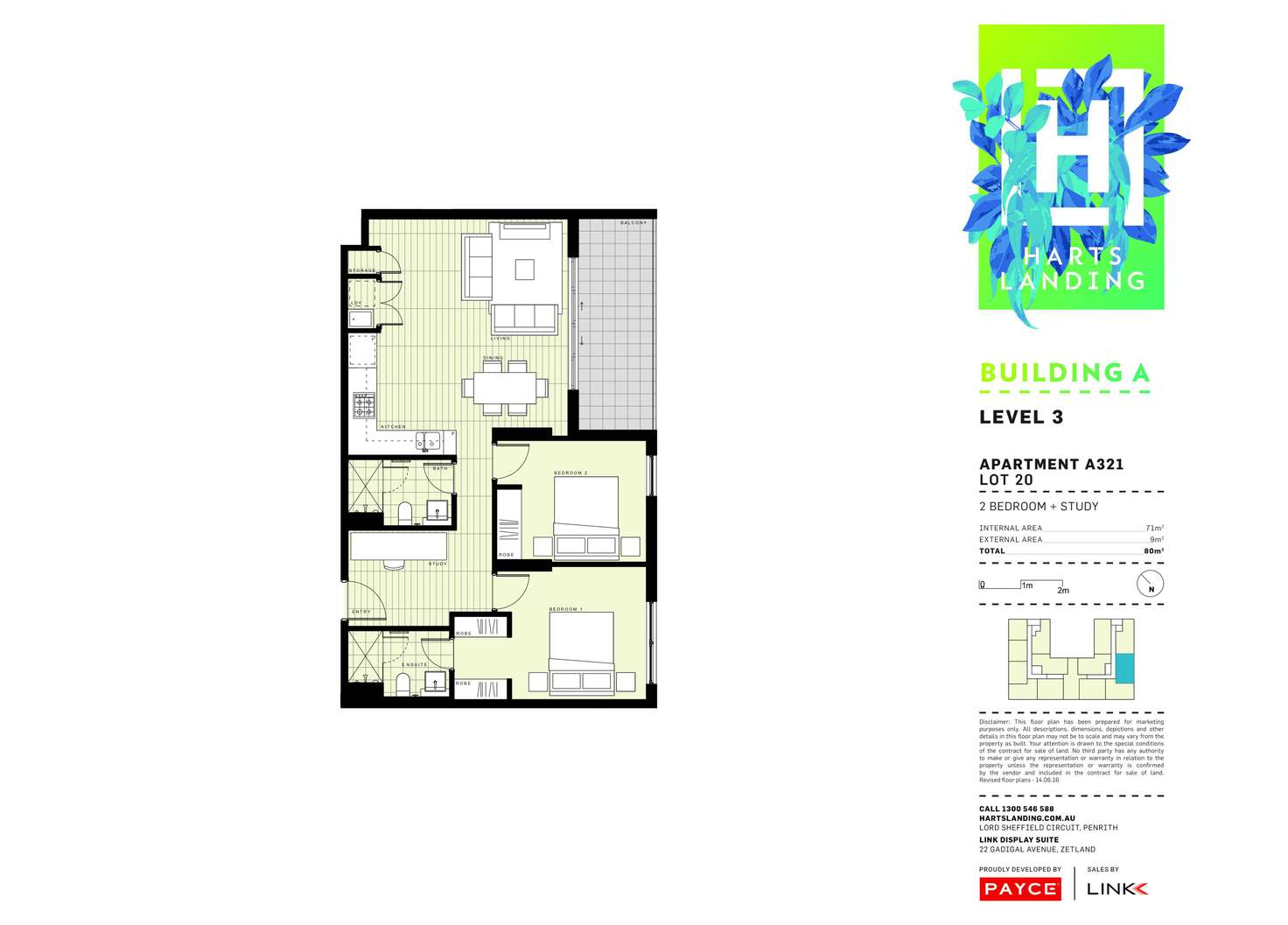 Floorplan of Homely apartment listing, 321/1-39 Lord Sheffield Circuit, Penrith NSW 2750