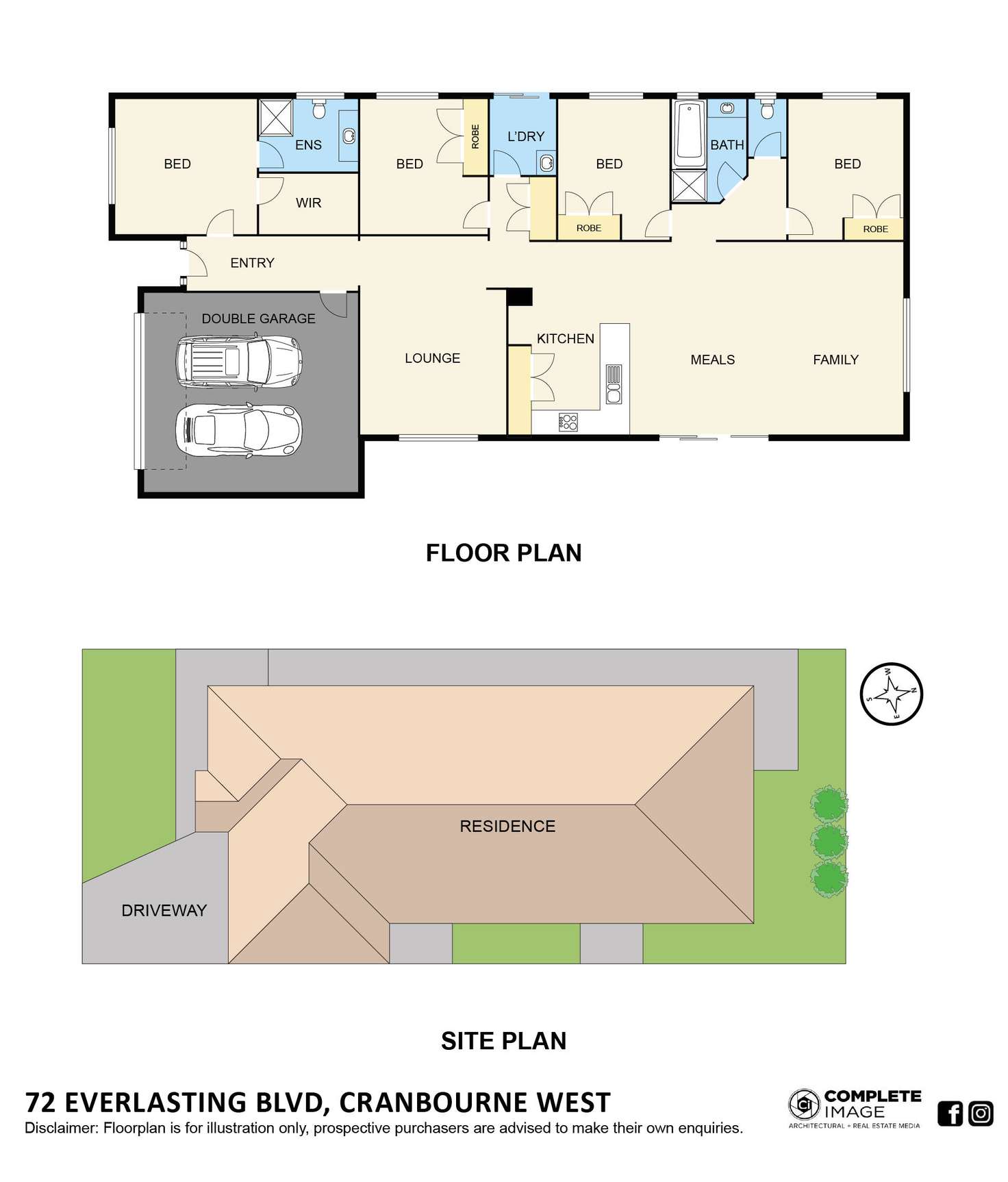 Floorplan of Homely house listing, 72 Everlasting Boulevard, Cranbourne West VIC 3977