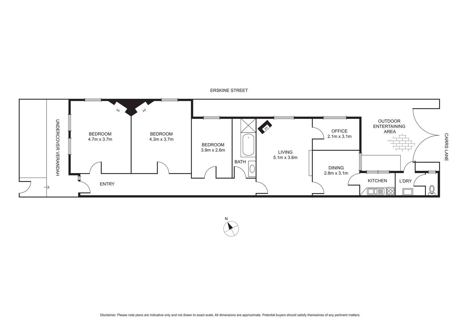 Floorplan of Homely house listing, 434 Dryburgh Street, North Melbourne VIC 3051