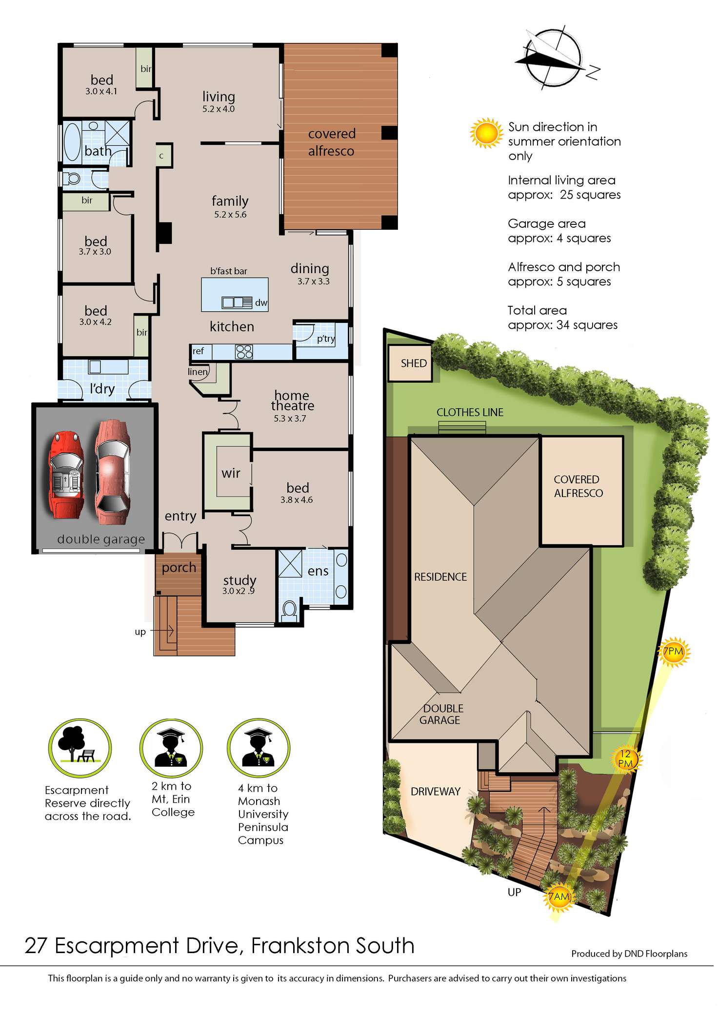 Floorplan of Homely house listing, 27 Escarpment Drive, Frankston South VIC 3199