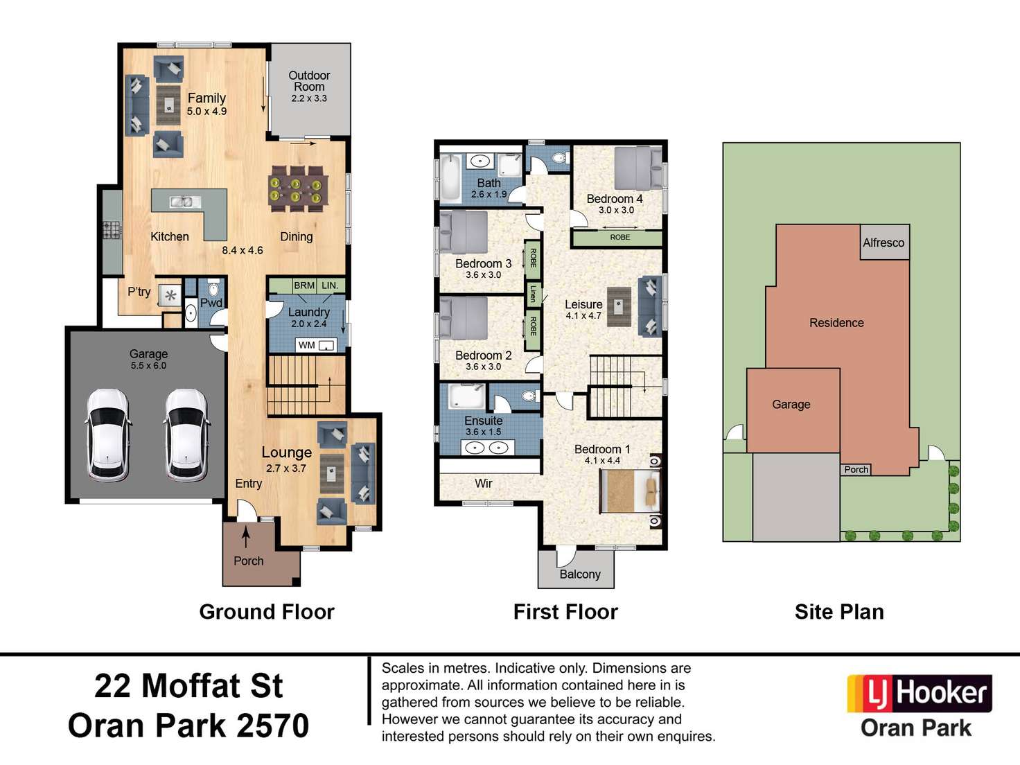 Floorplan of Homely house listing, 22 Moffat Street, Oran Park NSW 2570