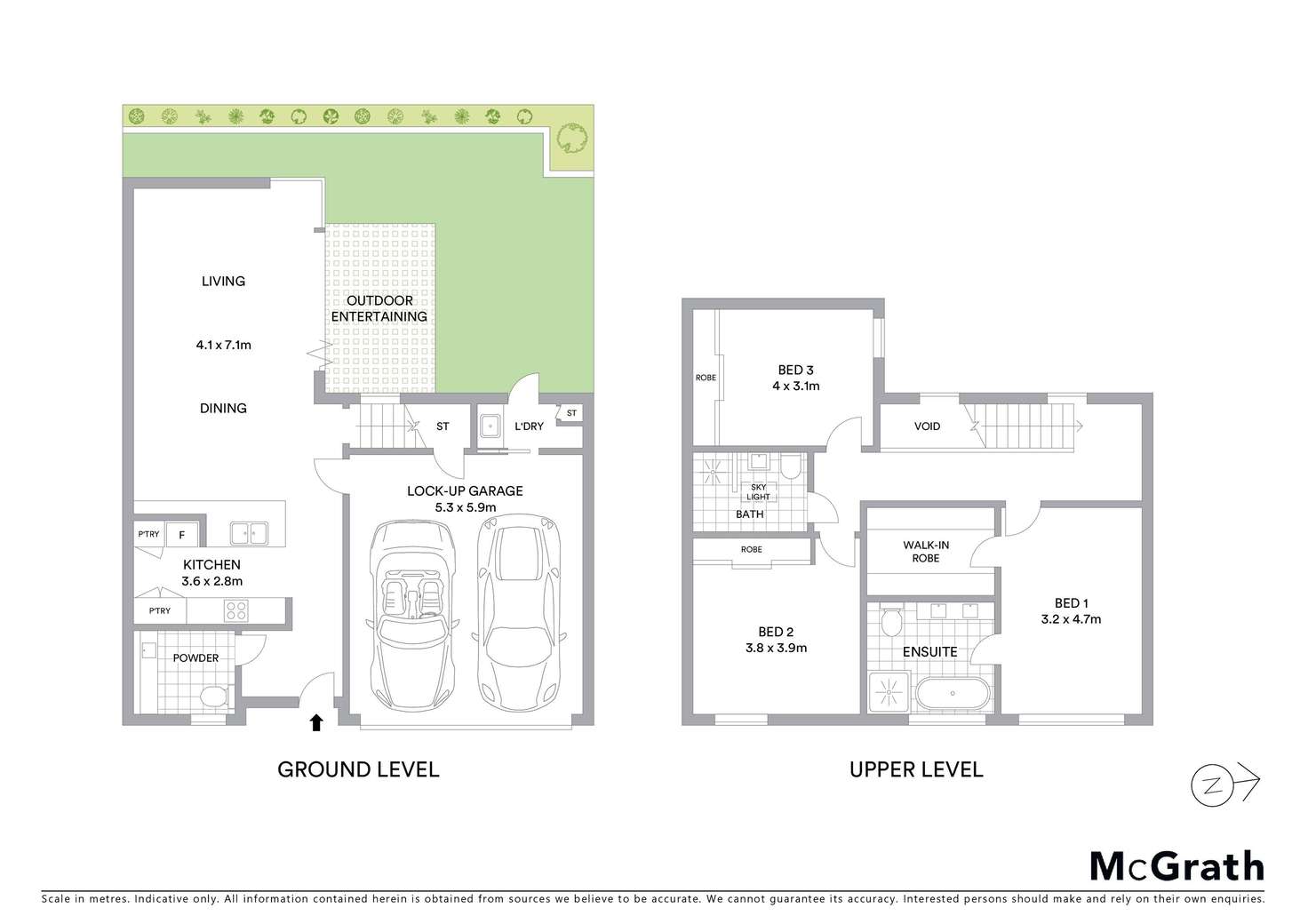 Floorplan of Homely townhouse listing, 3/3 Actinotus Avenue, Caringbah South NSW 2229