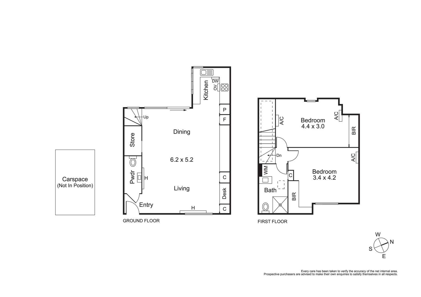 Floorplan of Homely townhouse listing, 8/680 Victoria Street, North Melbourne VIC 3051