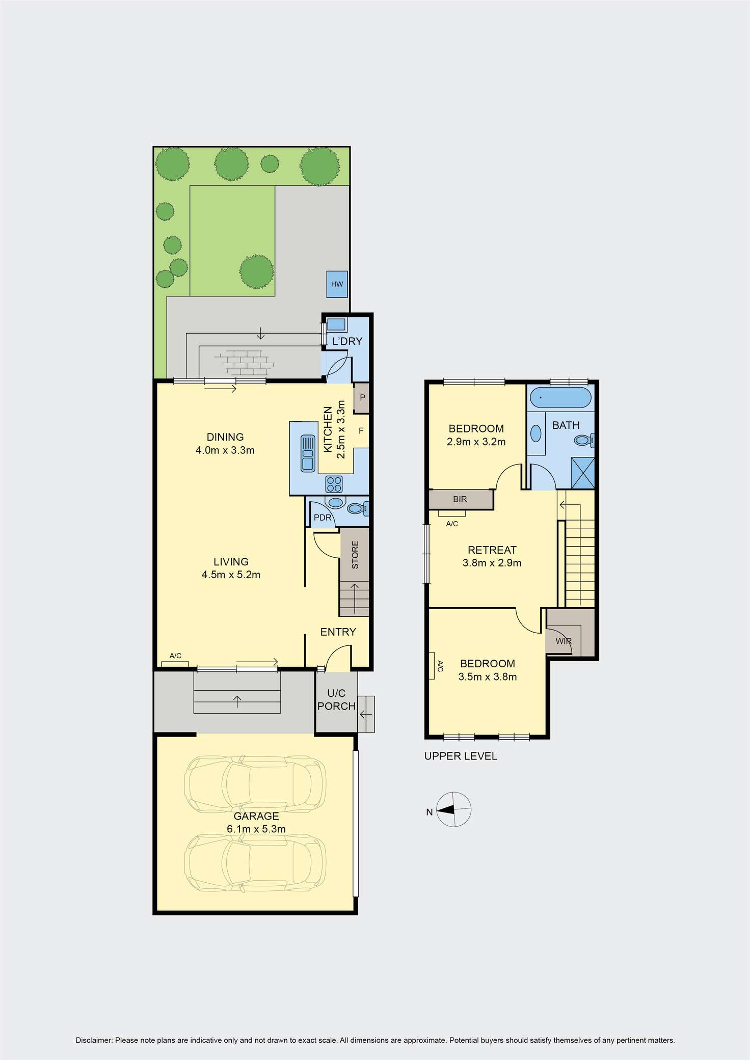 Floorplan of Homely townhouse listing, 2/40 Everett Street, Brunswick West VIC 3055