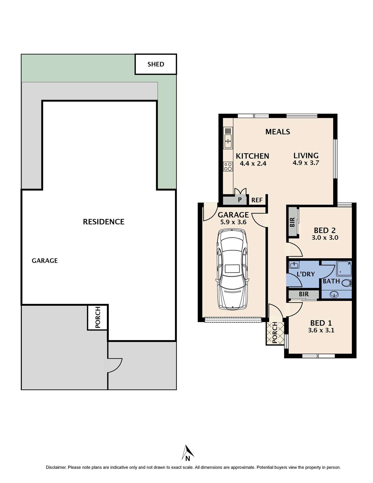 Floorplan of Homely unit listing, 3/8 McColl Street, Reservoir VIC 3073