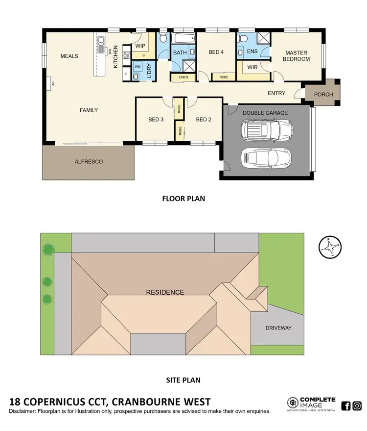 Floorplan of Homely house listing, 18 Copernicus Circuit, Cranbourne West VIC 3977