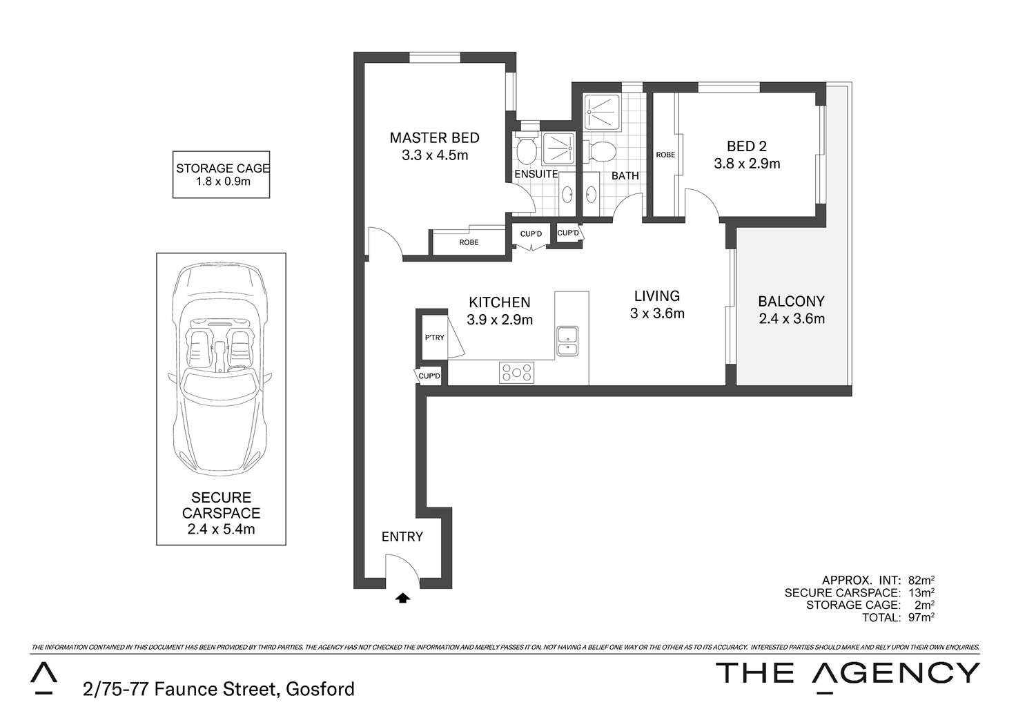 Floorplan of Homely apartment listing, 2/75-77 Faunce Street, Gosford NSW 2250