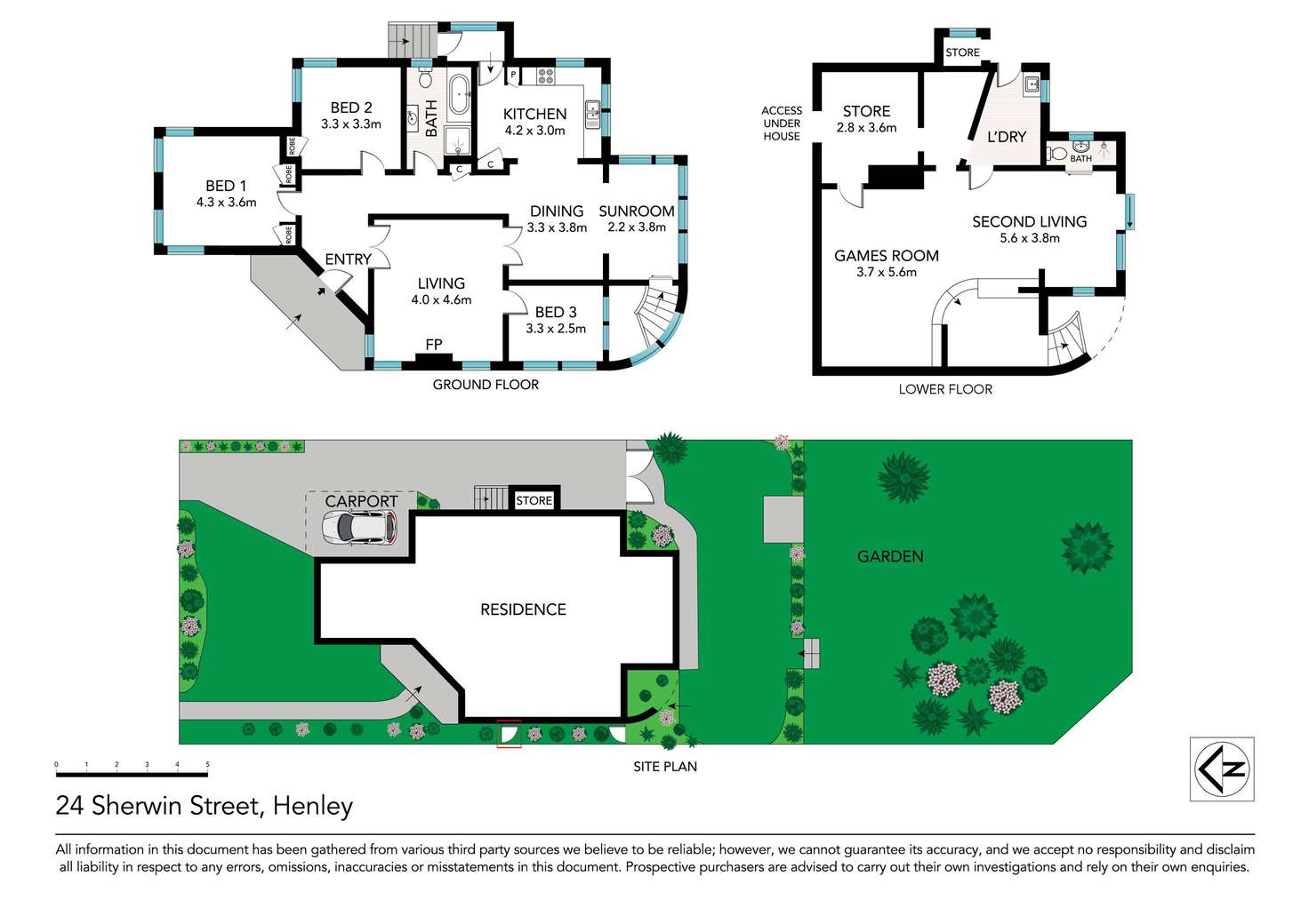 Floorplan of Homely house listing, 24 Sherwin Street, Henley NSW 2111