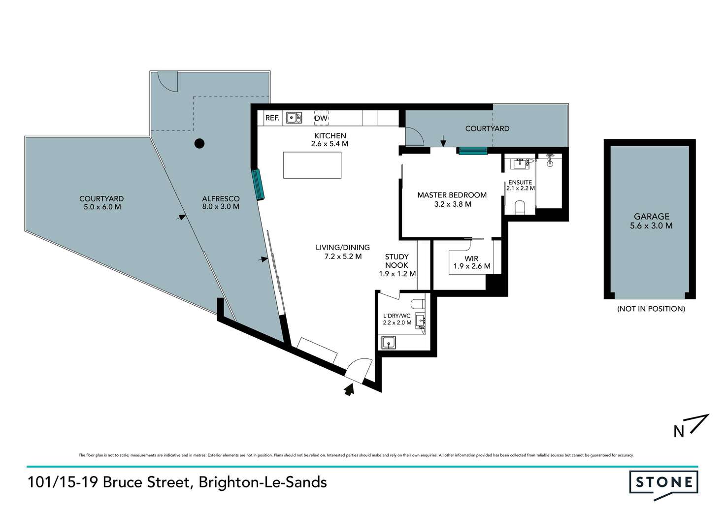 Floorplan of Homely apartment listing, 101/15-19 Bruce Street, Brighton-Le-Sands NSW 2216