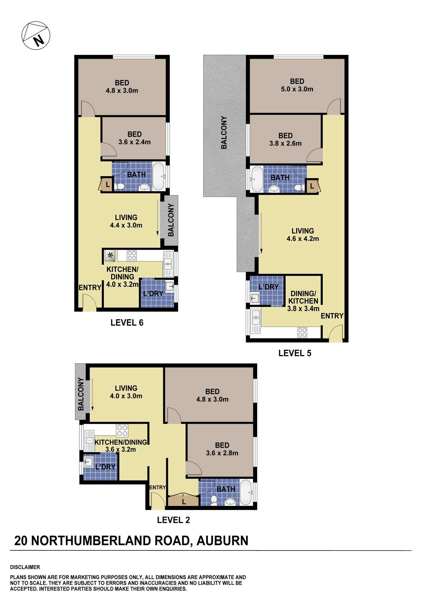 Floorplan of Homely blockOfUnits listing, 20 Northumberland Road, Auburn NSW 2144