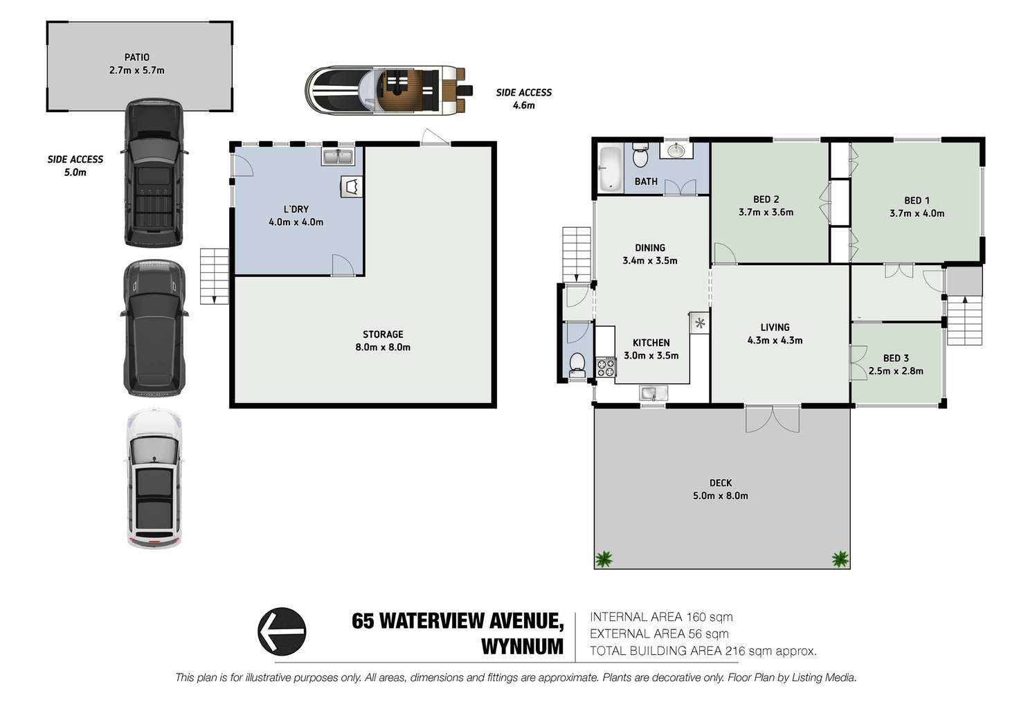 Floorplan of Homely house listing, 65 Waterview Avenue, Wynnum QLD 4178