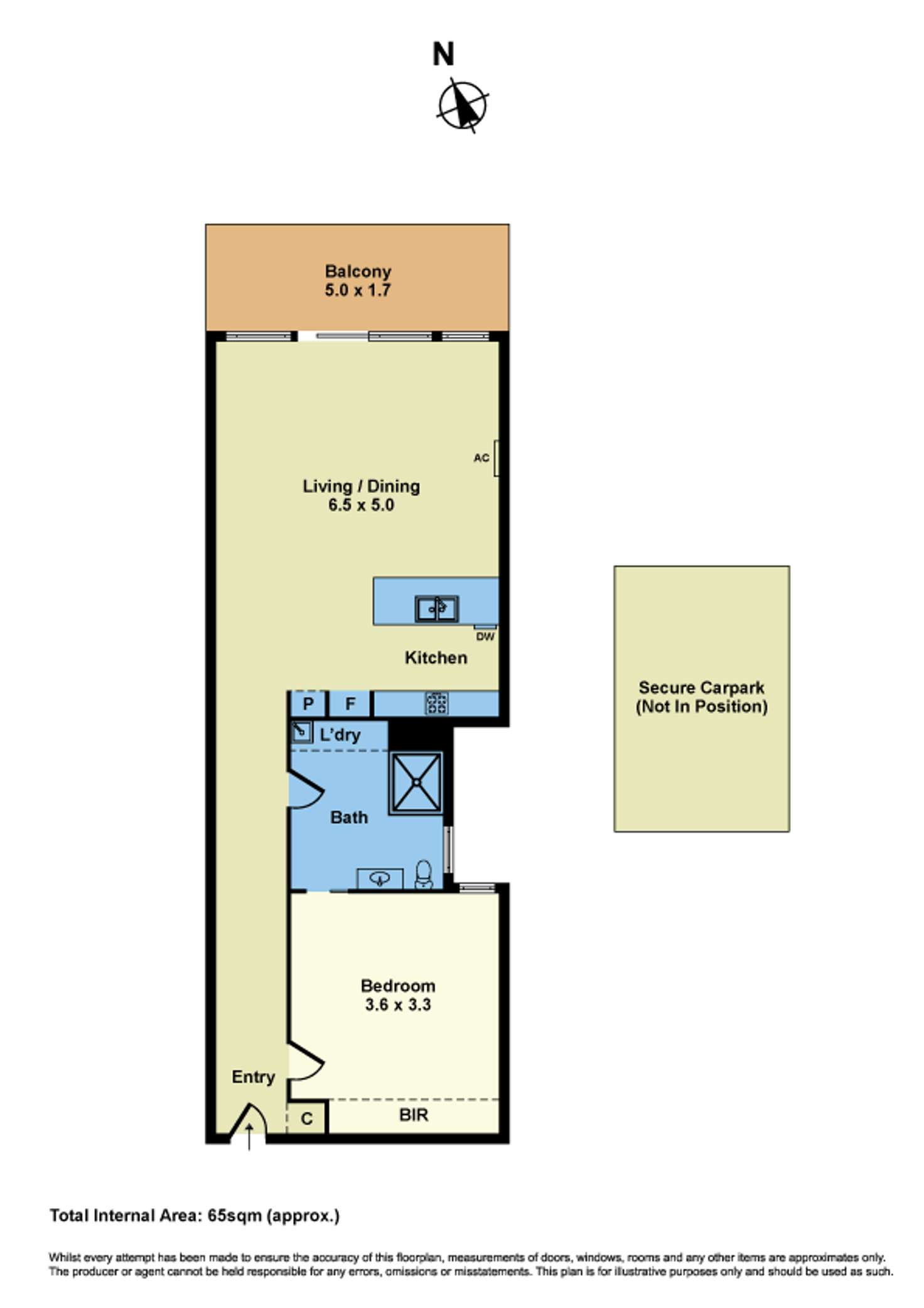 Floorplan of Homely apartment listing, 820/18 Albert Street, Footscray VIC 3011