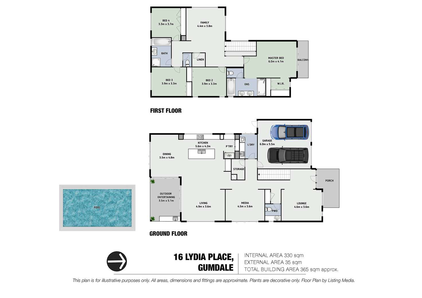 Floorplan of Homely house listing, 16 Lydia Place, Gumdale QLD 4154