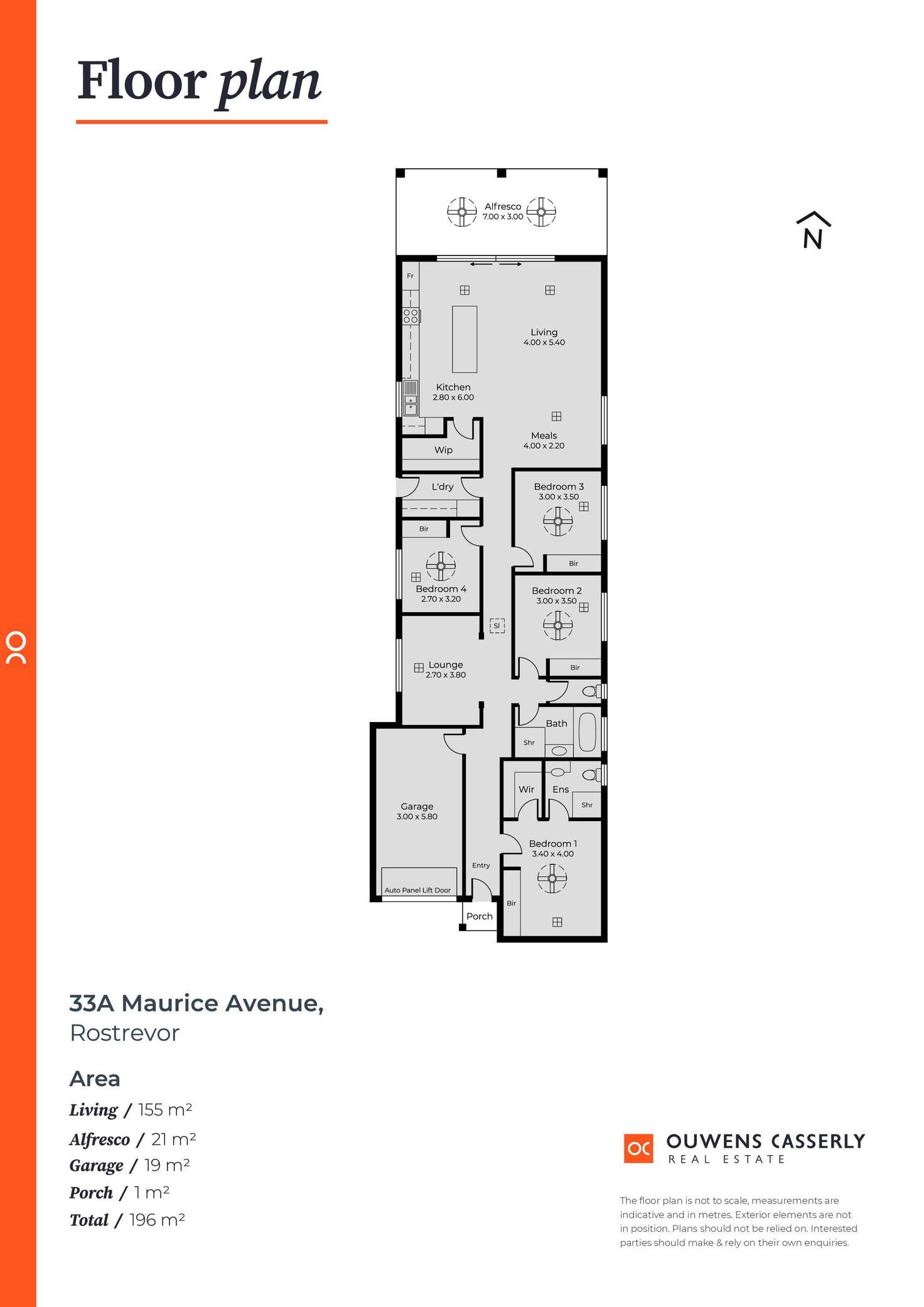 Floorplan of Homely house listing, 33A Maurice Avenue, Rostrevor SA 5073