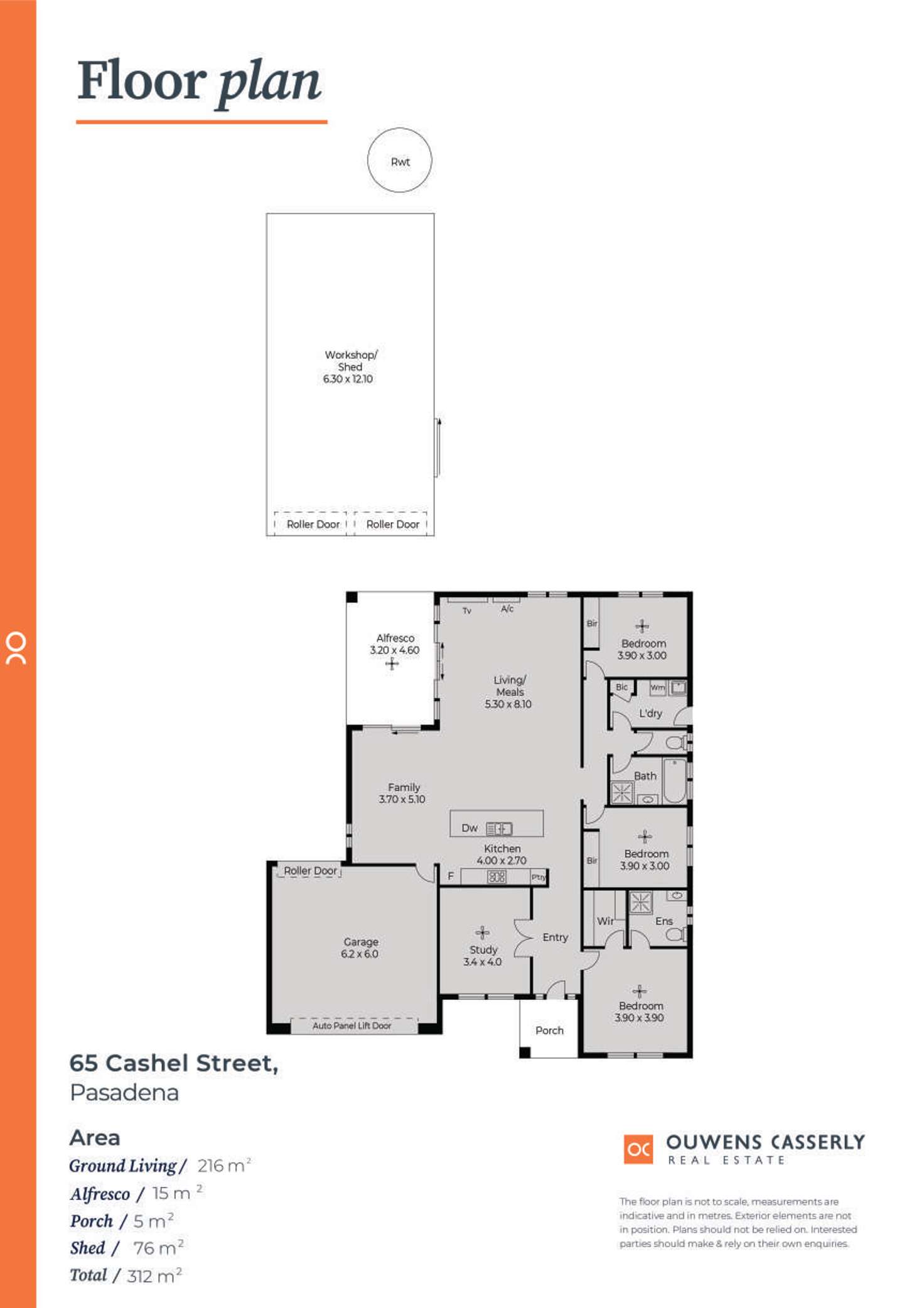 Floorplan of Homely house listing, 65 Cashel Street, Pasadena SA 5042