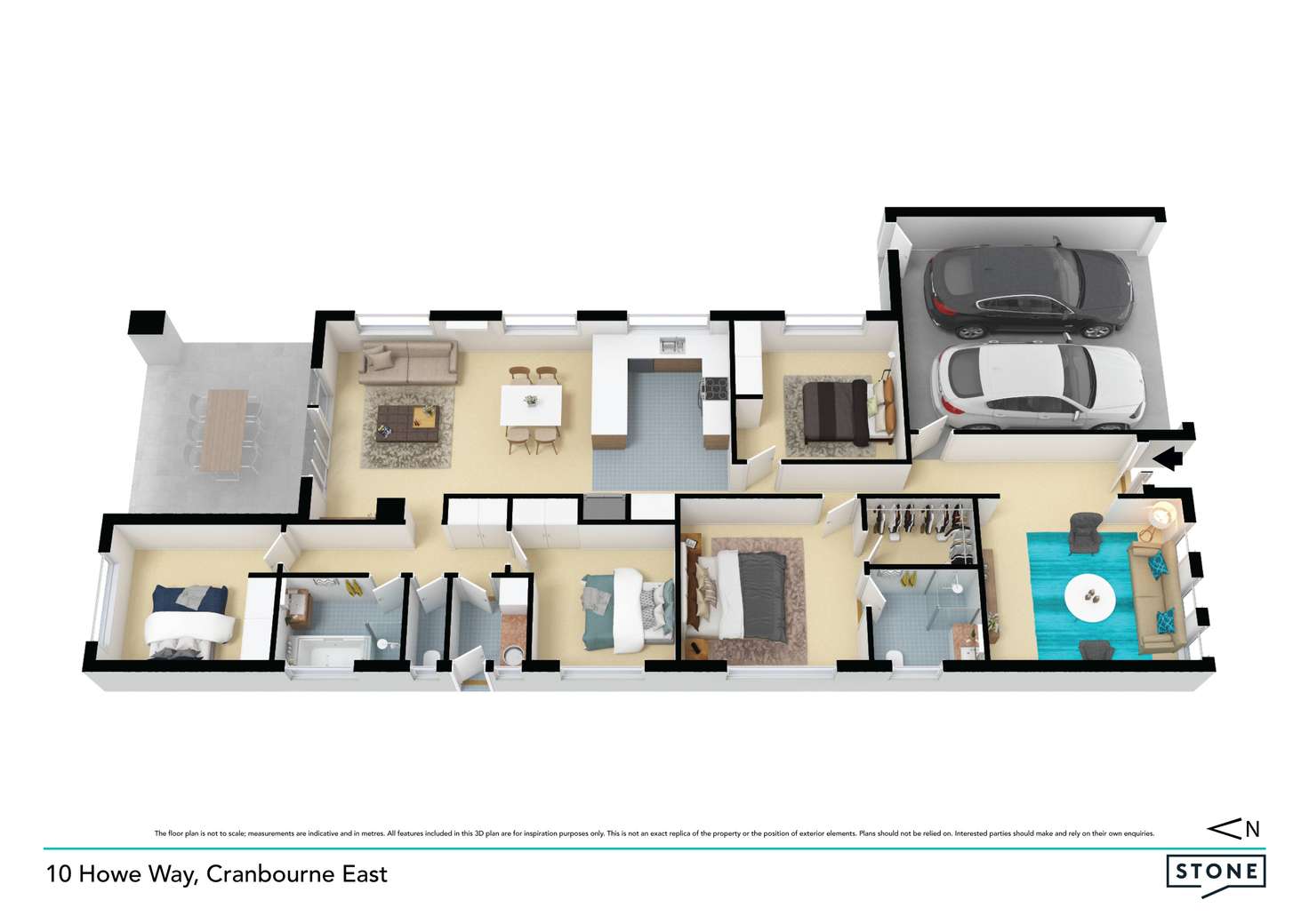 Floorplan of Homely house listing, 10 Howe Way, Cranbourne East VIC 3977