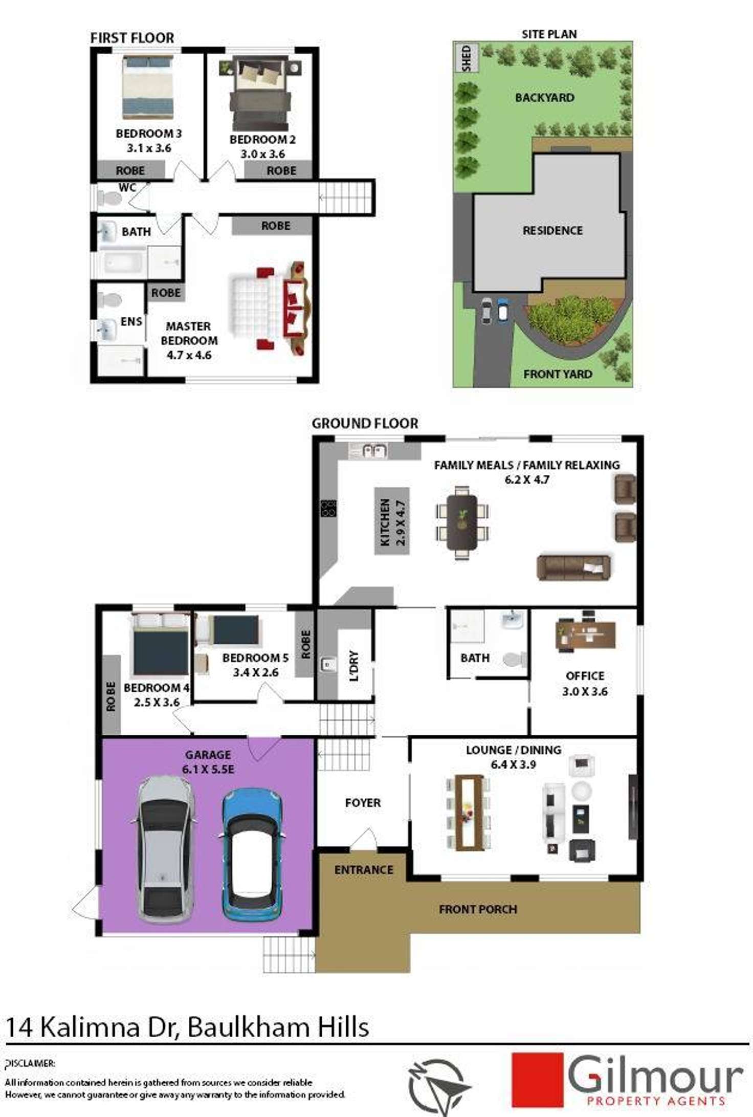 Floorplan of Homely house listing, 14 Kalimna Drive, Baulkham Hills NSW 2153