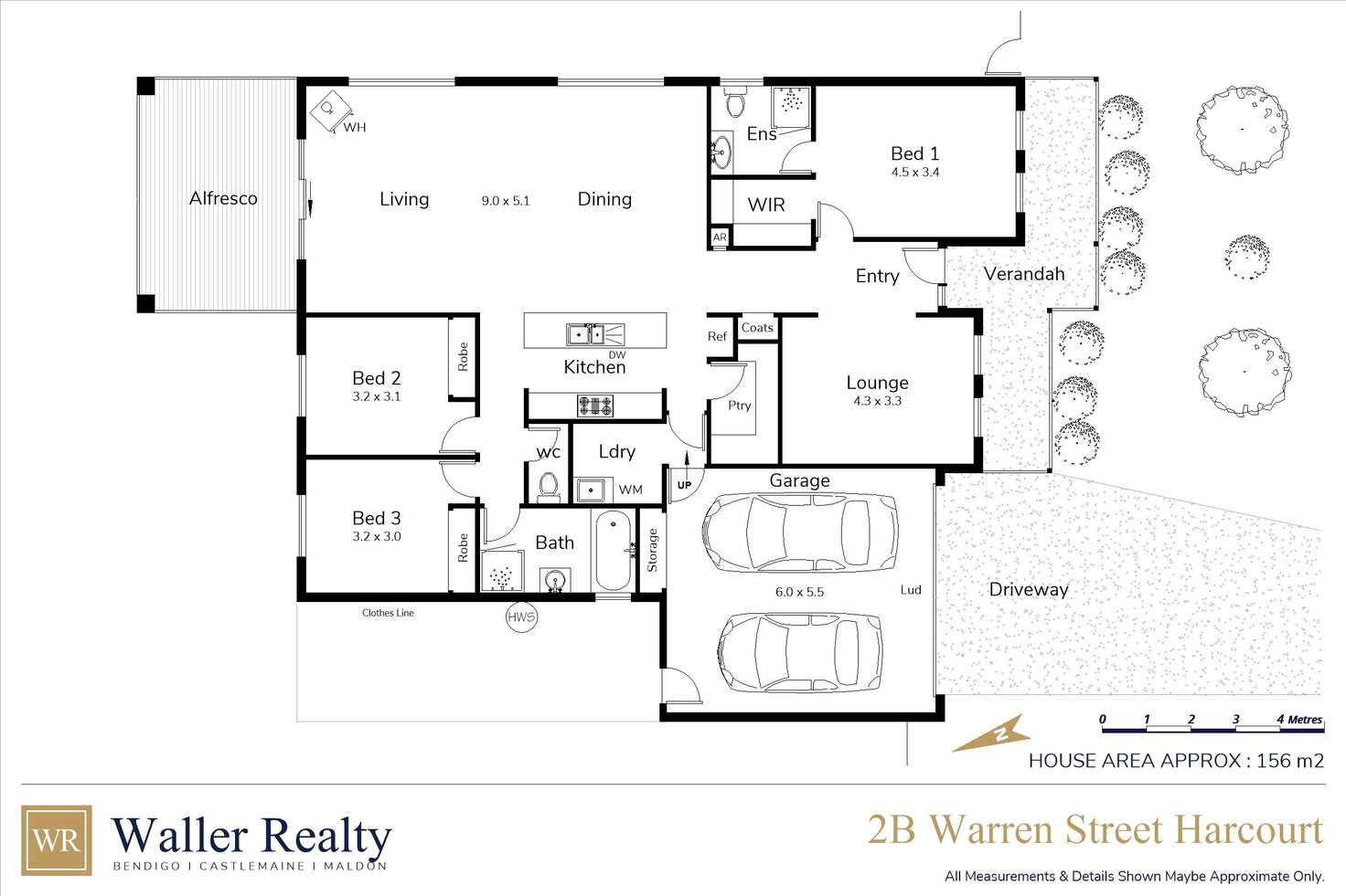 Floorplan of Homely house listing, 2B Warren Street, Harcourt VIC 3453