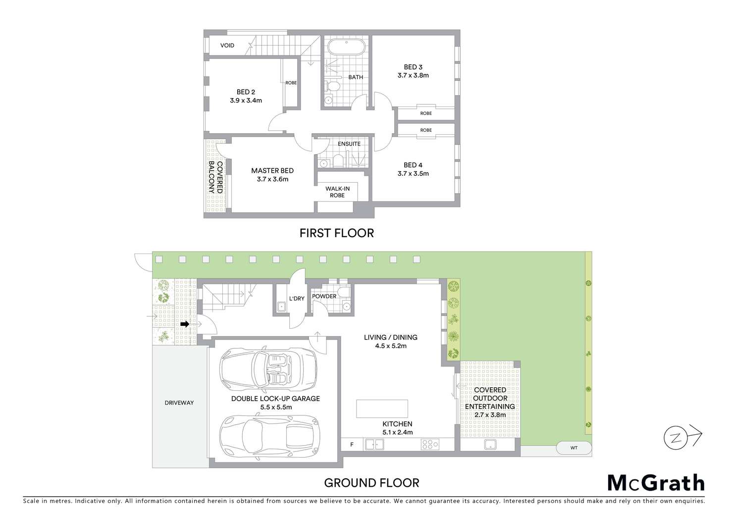 Floorplan of Homely townhouse listing, 5B Cross Street, Kogarah NSW 2217