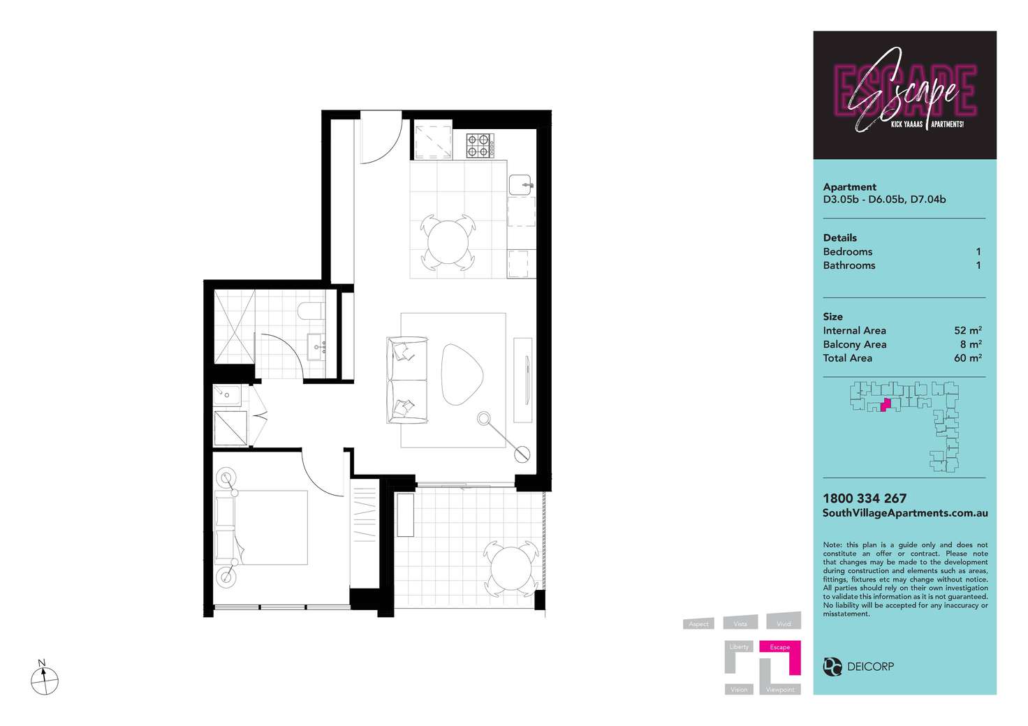 Floorplan of Homely unit listing, 505b/8 Village Place, Kirrawee NSW 2232