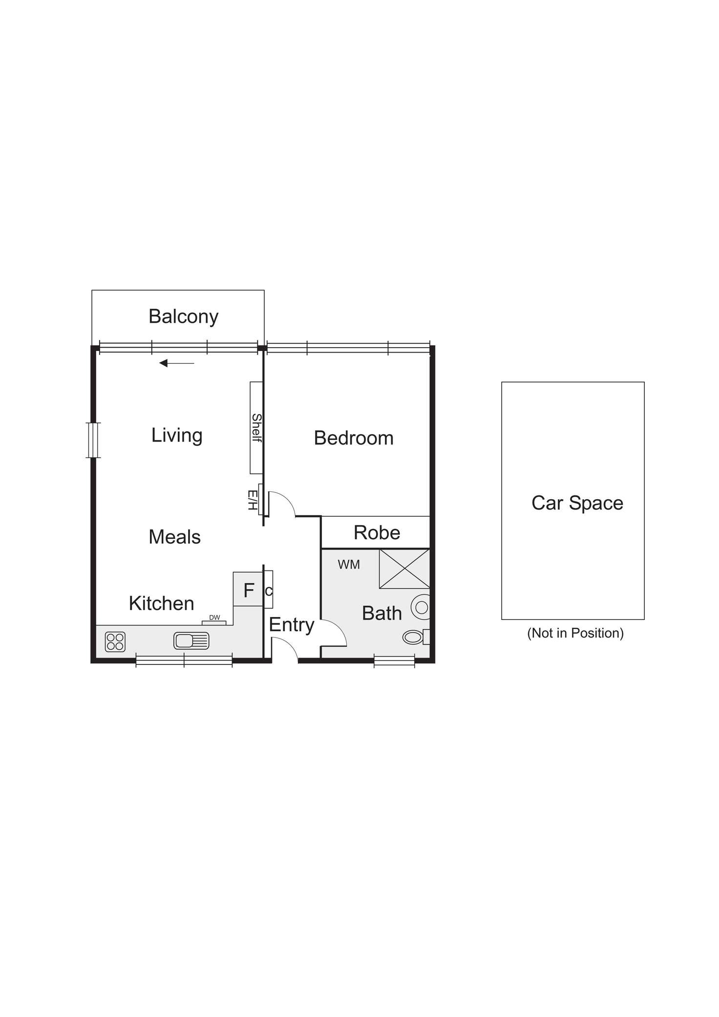 Floorplan of Homely apartment listing, 4/16 Gordon Avenue, Elwood VIC 3184