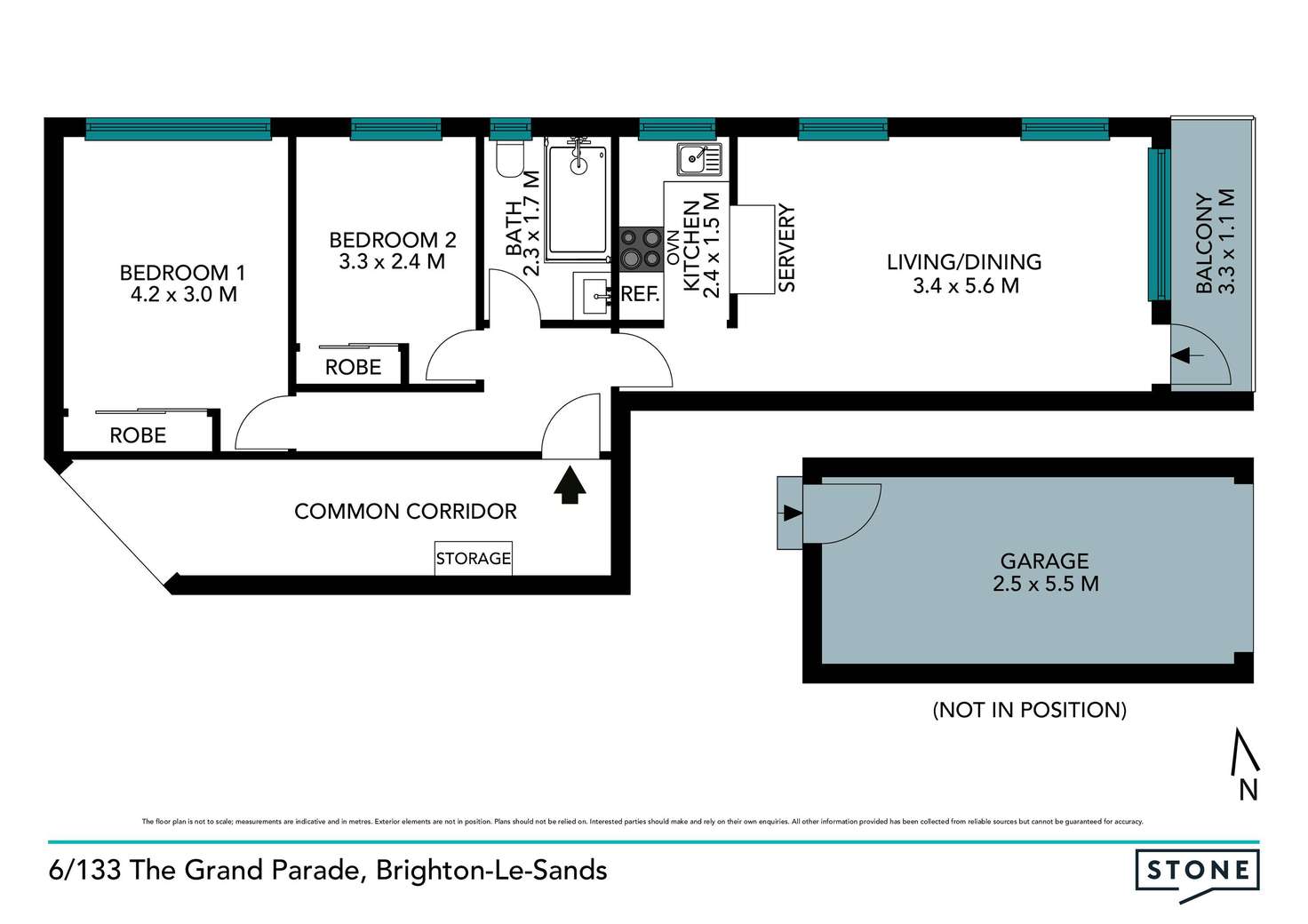 Floorplan of Homely apartment listing, 6/133 The Grand Parade, Brighton-Le-Sands NSW 2216