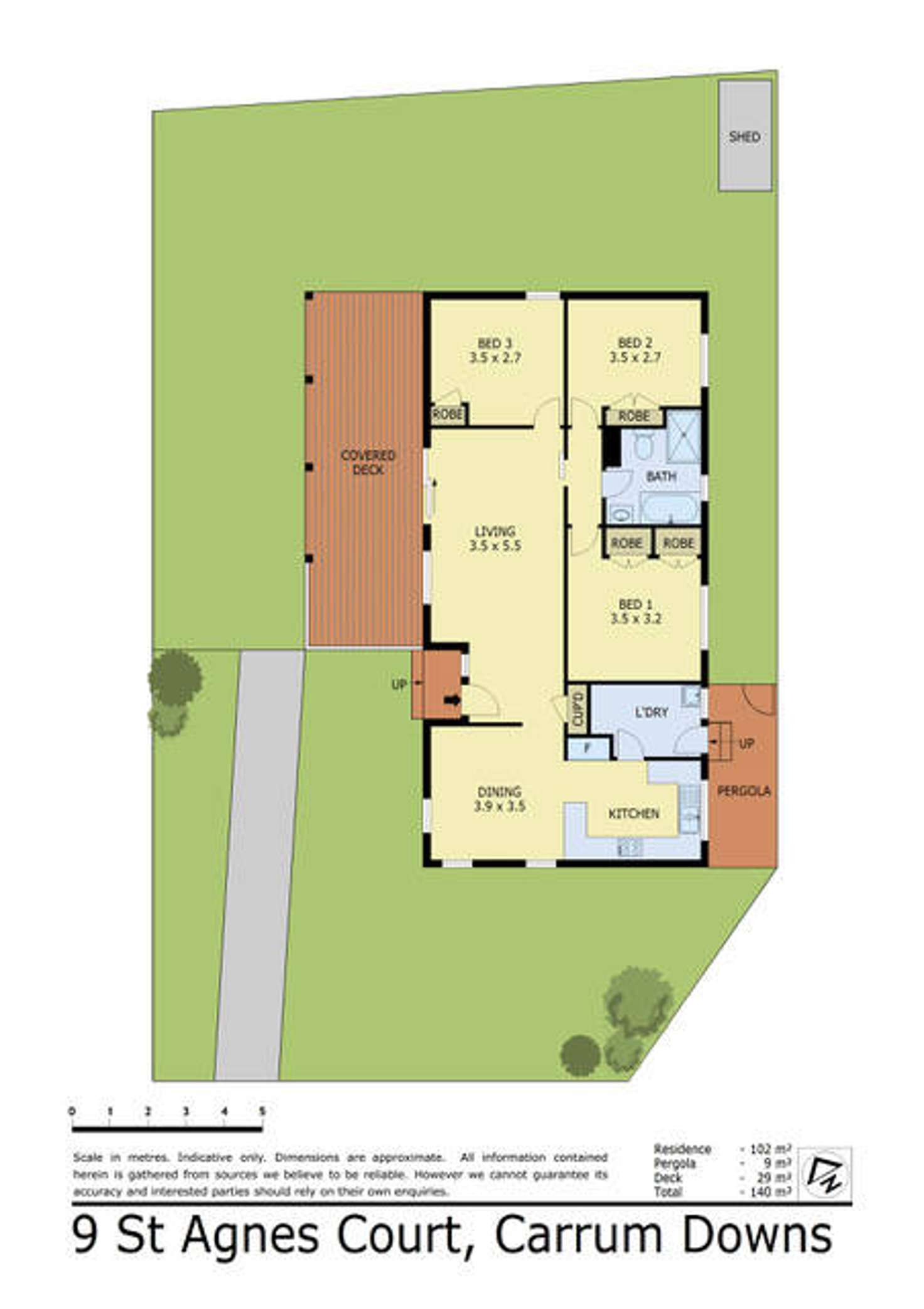 Floorplan of Homely house listing, 9 St Agnes Court, Carrum Downs VIC 3201