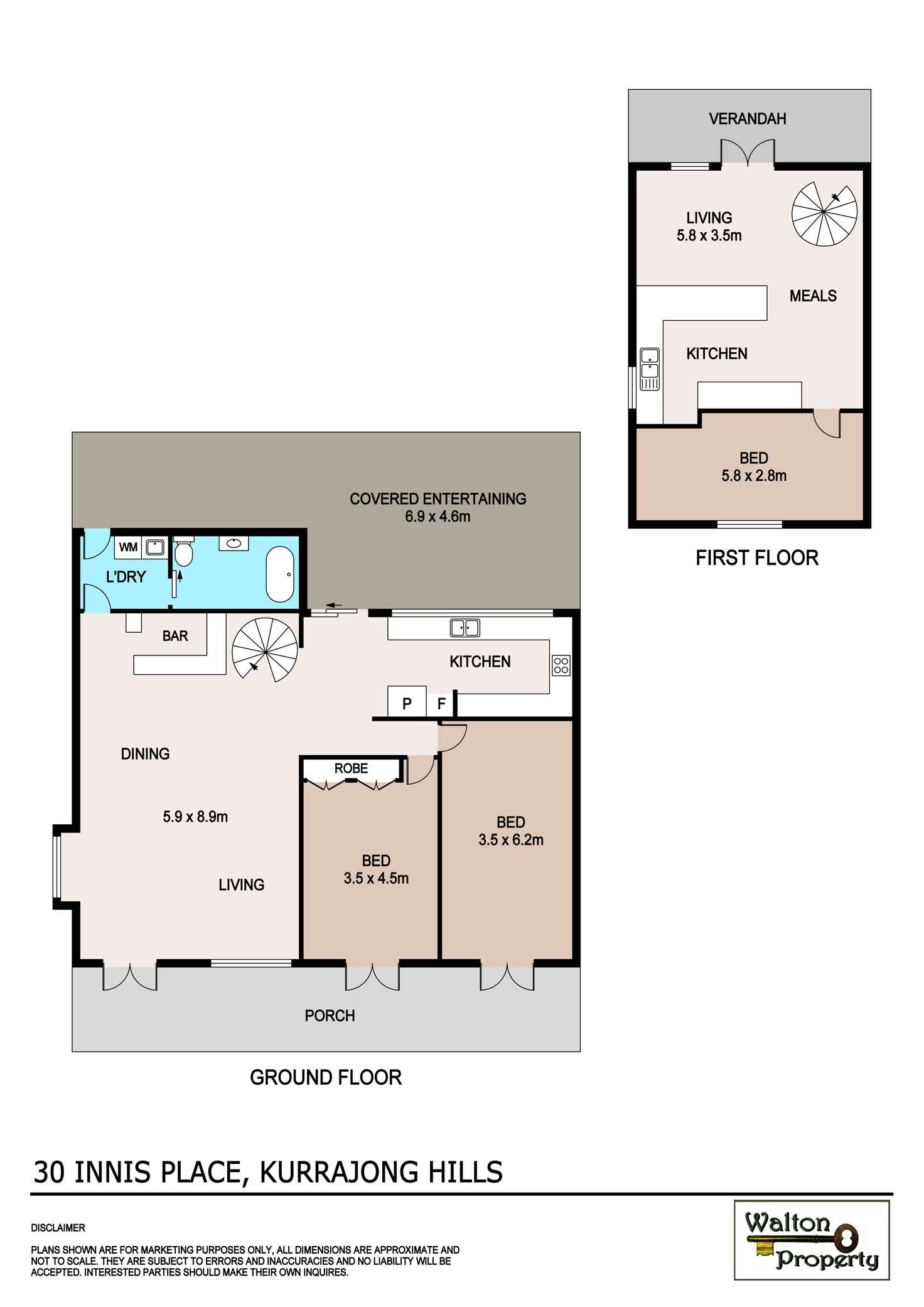 Floorplan of Homely acreageSemiRural listing, 30 Innis Place, Kurrajong Hills NSW 2758