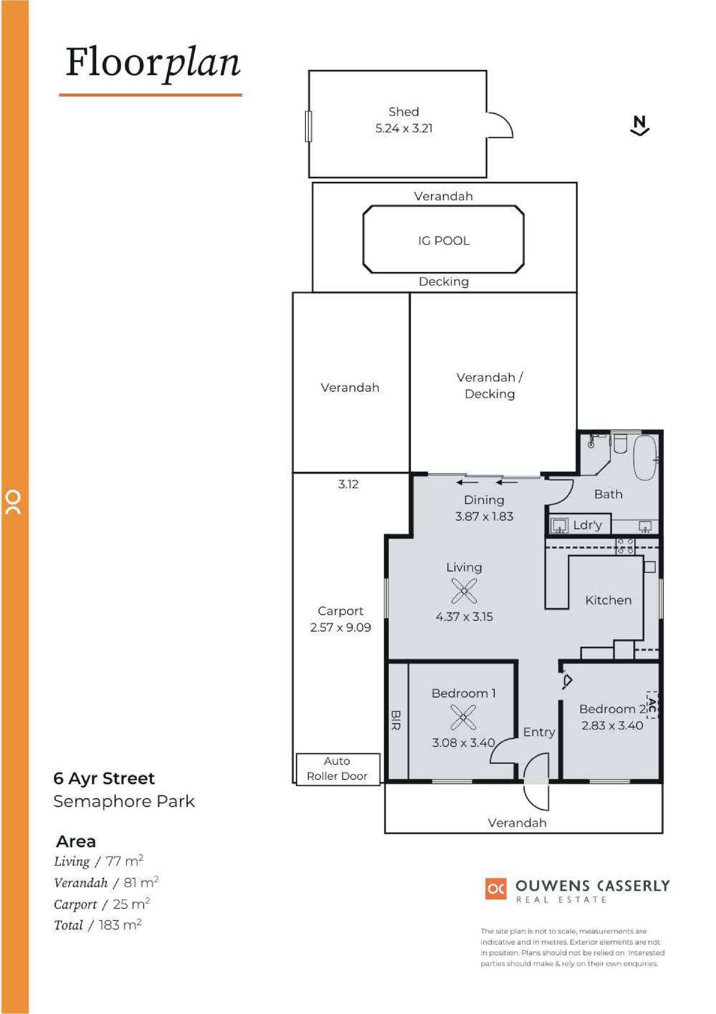 Floorplan of Homely house listing, 6 Ayr Street, Semaphore Park SA 5019