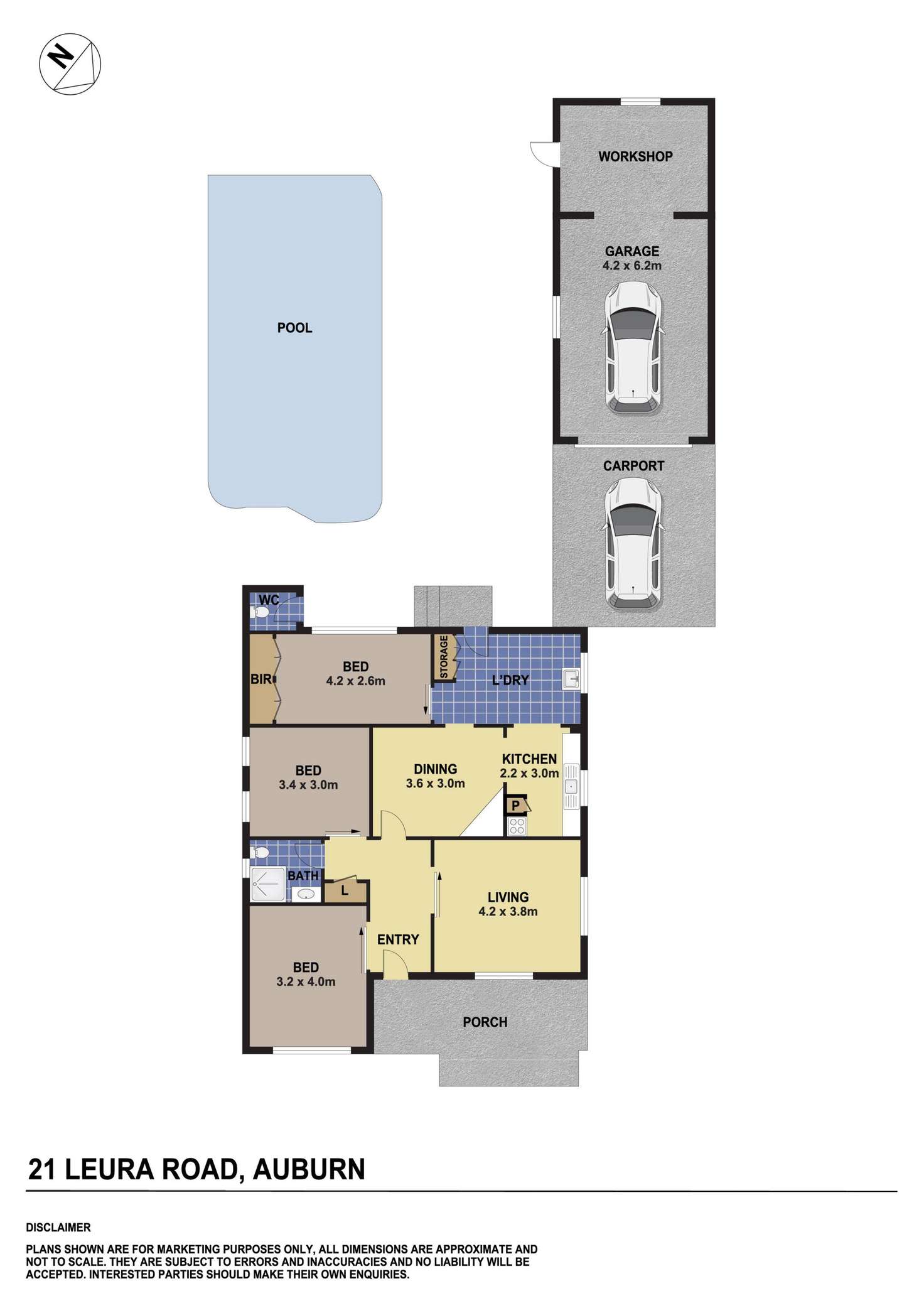 Floorplan of Homely house listing, 21 Leura Road, Auburn NSW 2144