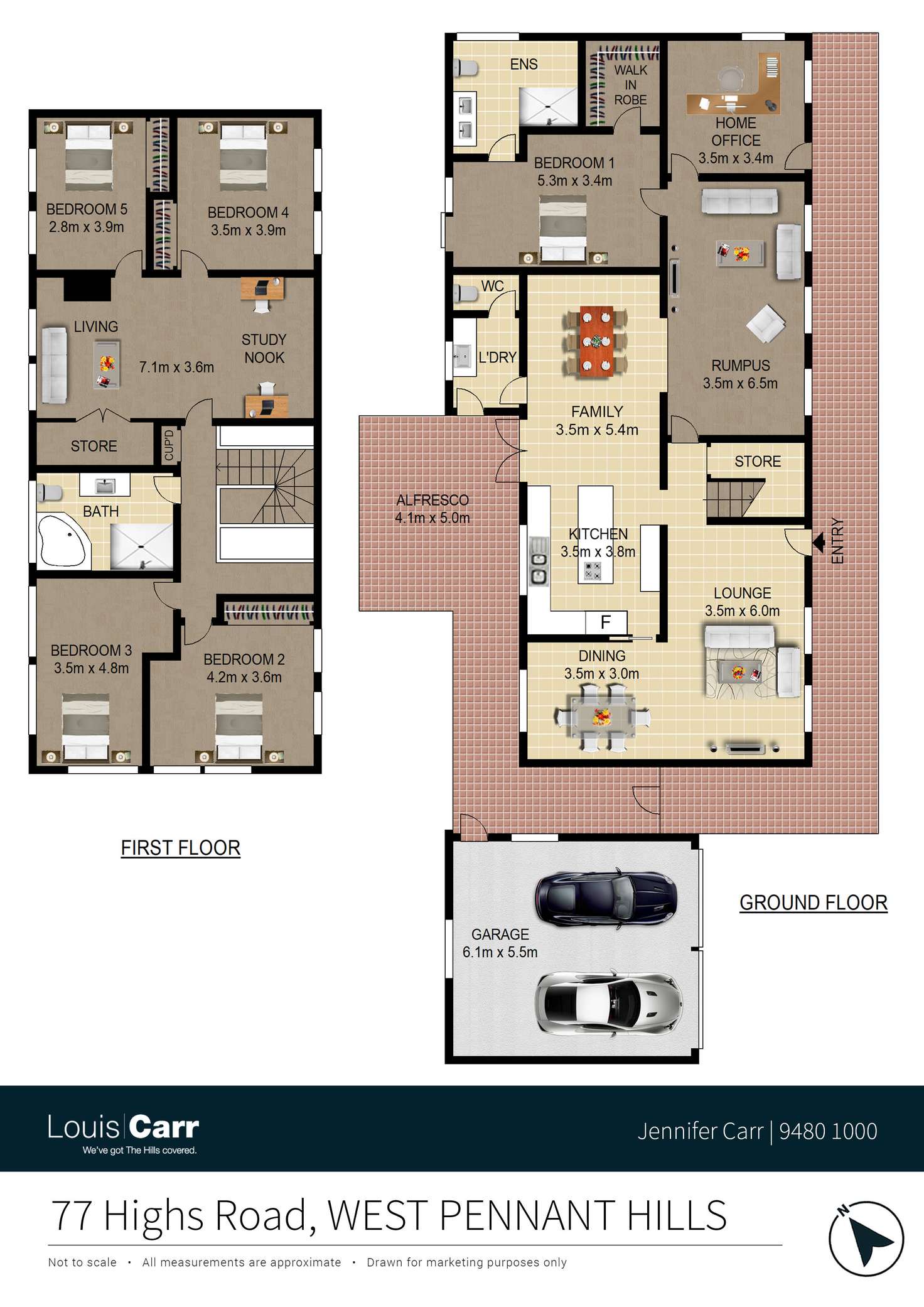 Floorplan of Homely house listing, 77 Highs Road, West Pennant Hills NSW 2125