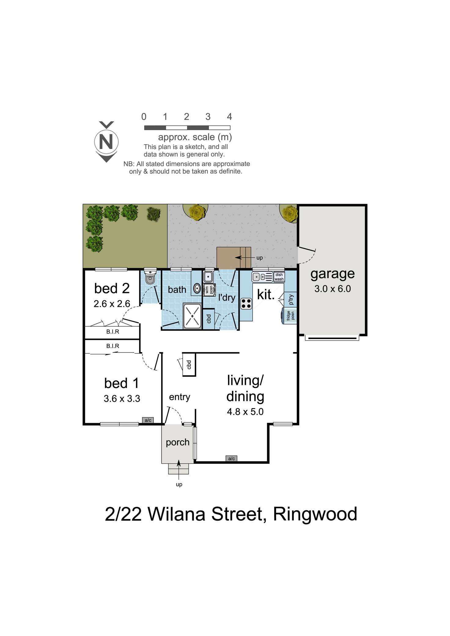 Floorplan of Homely unit listing, 2/22 Wilana Street, Ringwood VIC 3134