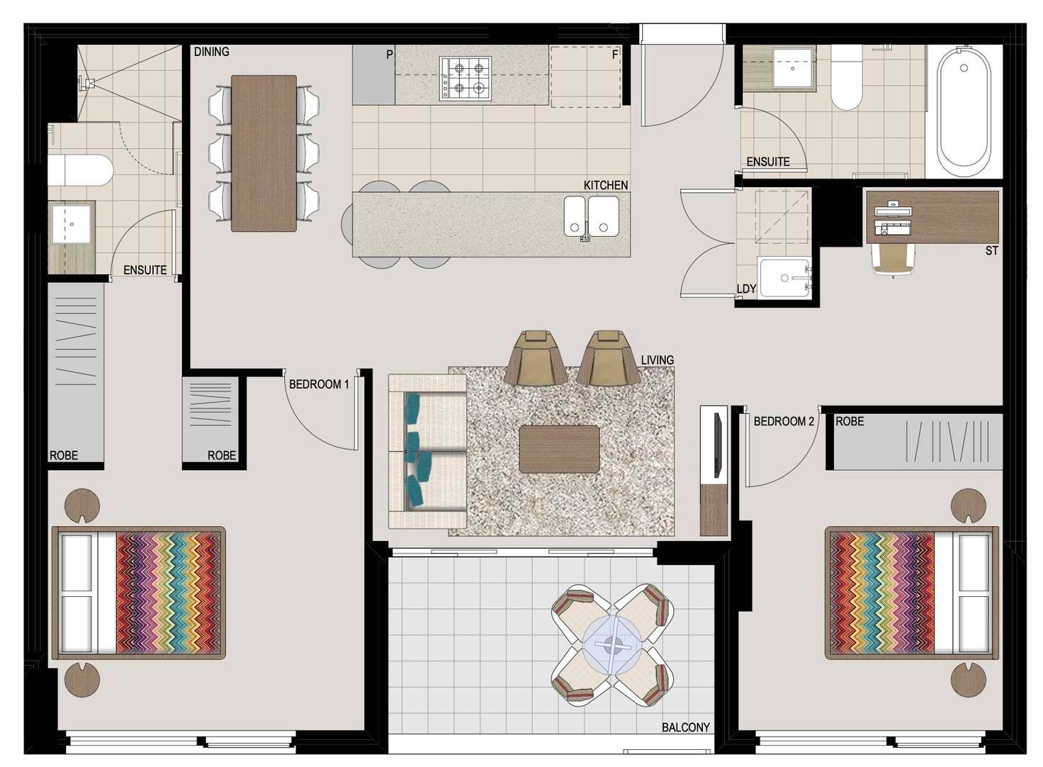 Floorplan of Homely apartment listing, 1005/7 Washington Avenue, Riverwood NSW 2210