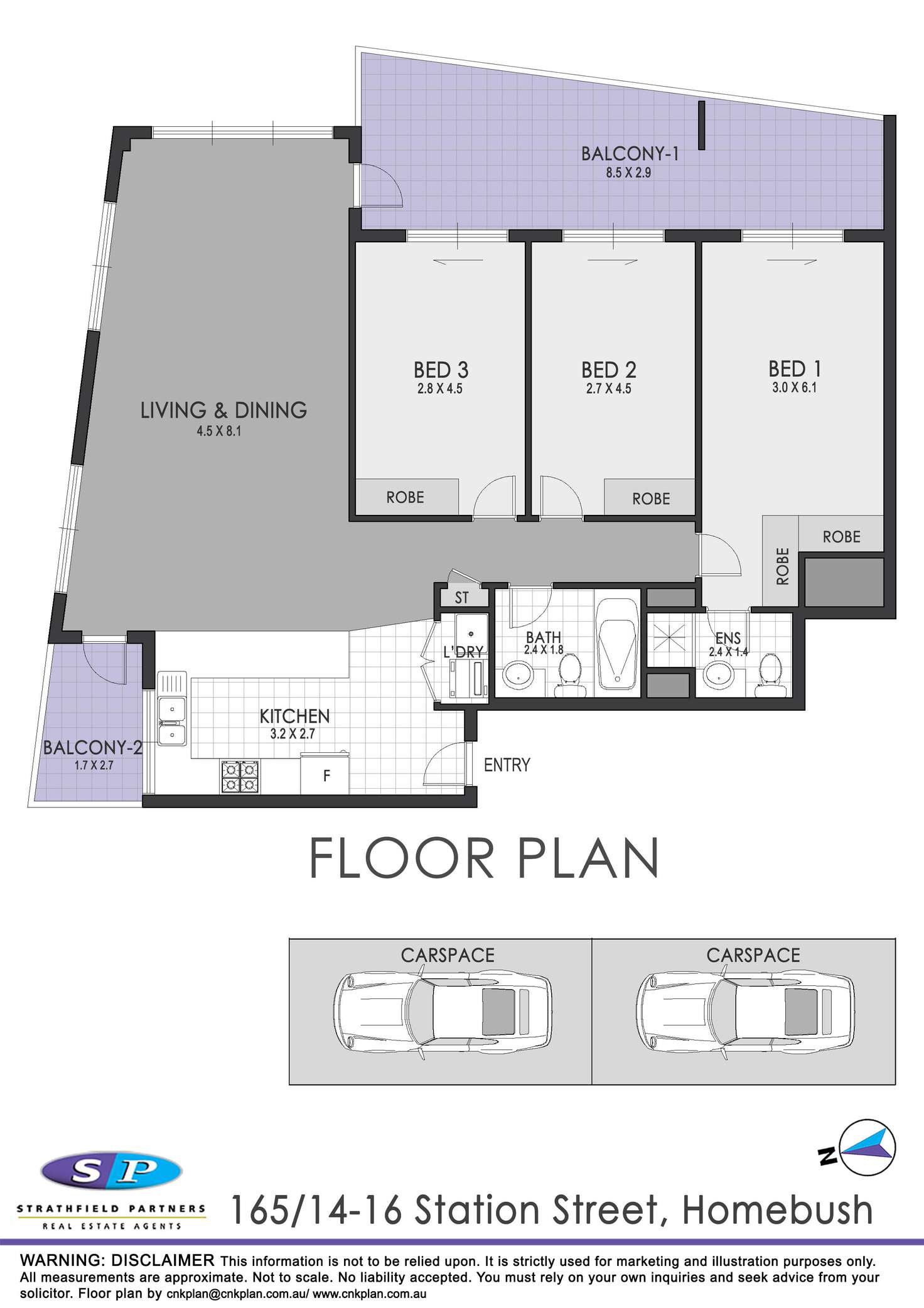 Floorplan of Homely unit listing, 165/14-16 Station Street, Homebush NSW 2140